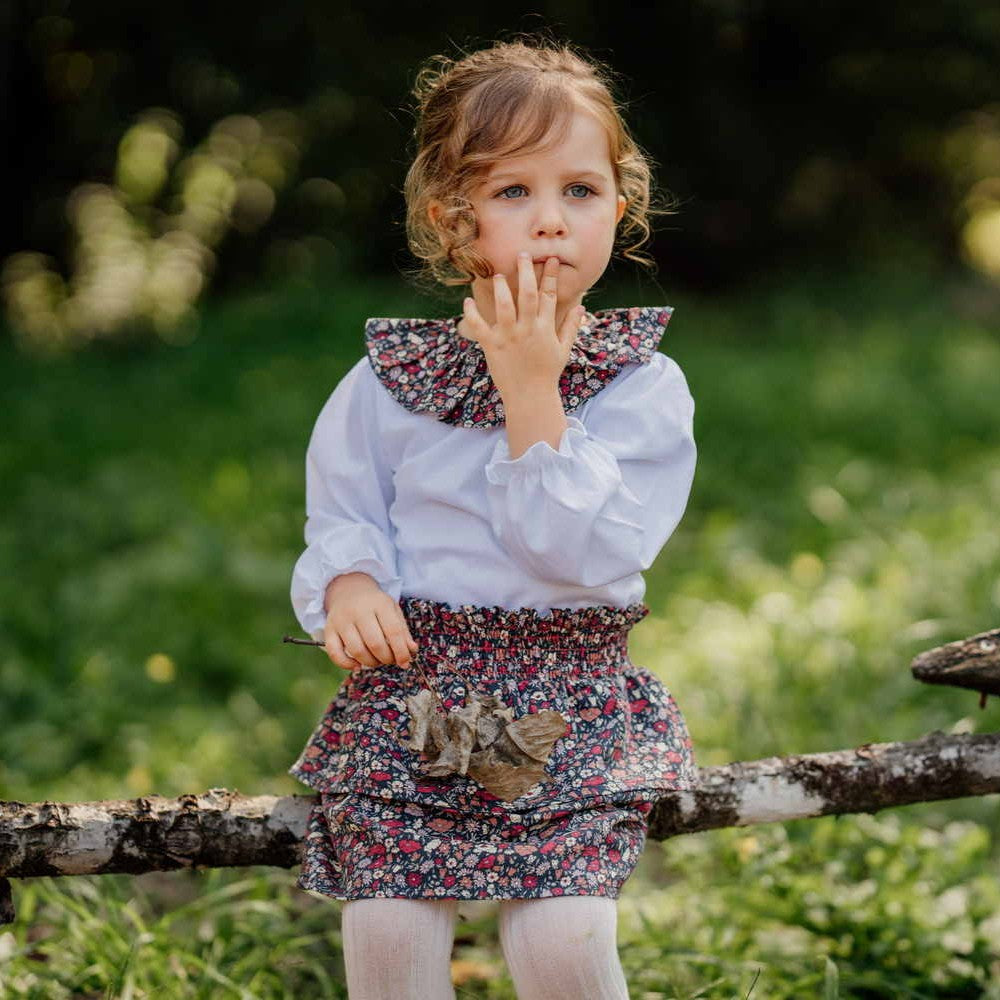 Girl Petal & Daisy Liberty Jersey Blouse