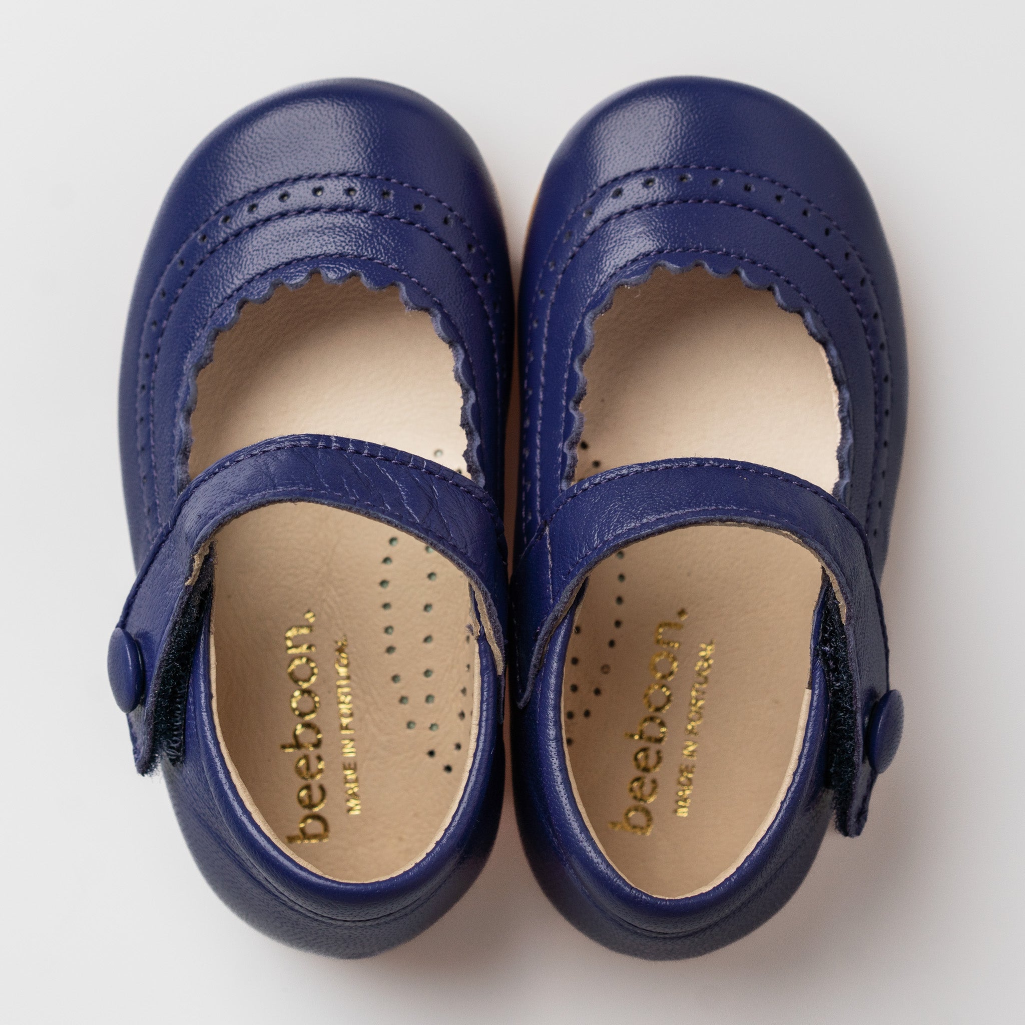 Girl Deep Aubergine Leather Mary Jane Shoes