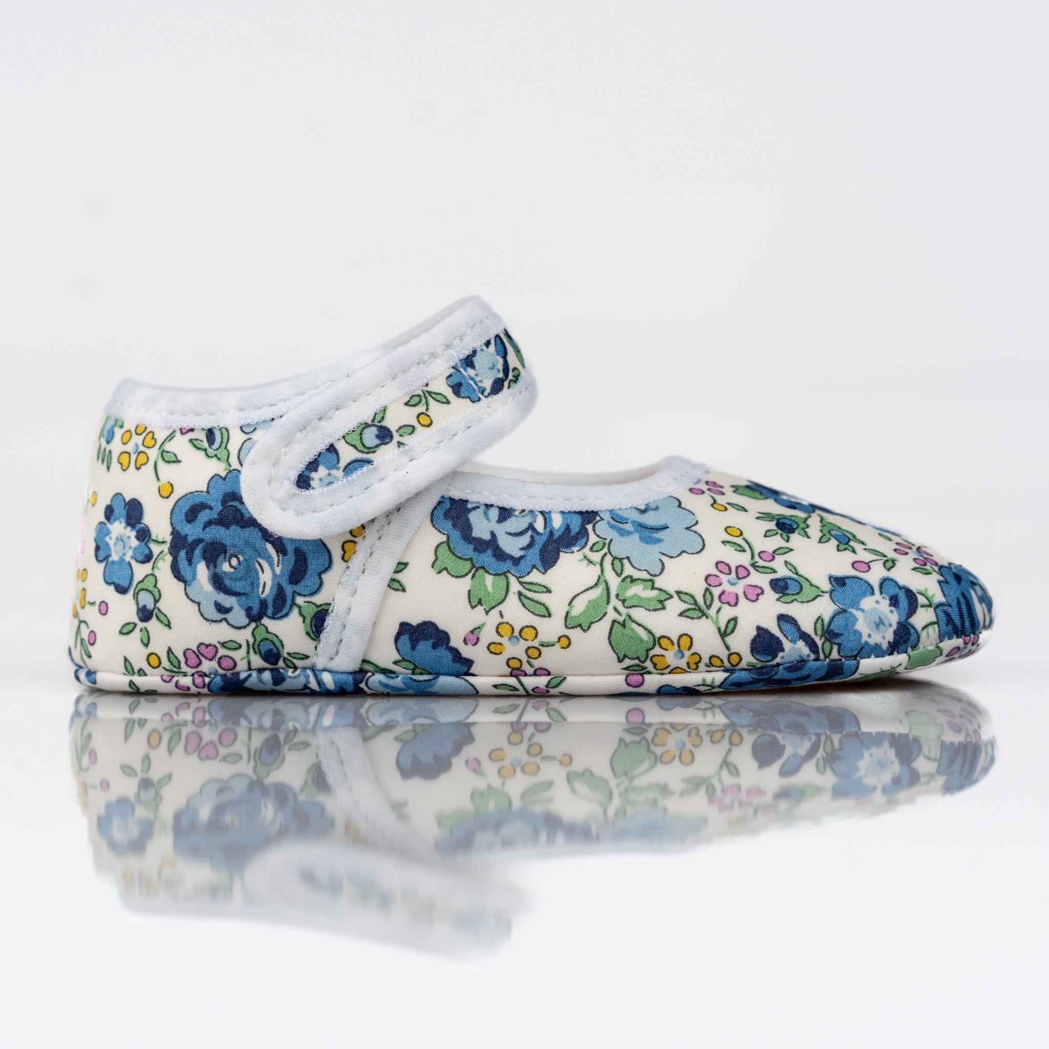Baby Felicite Blue Liberty Mary Jane Pram Shoes