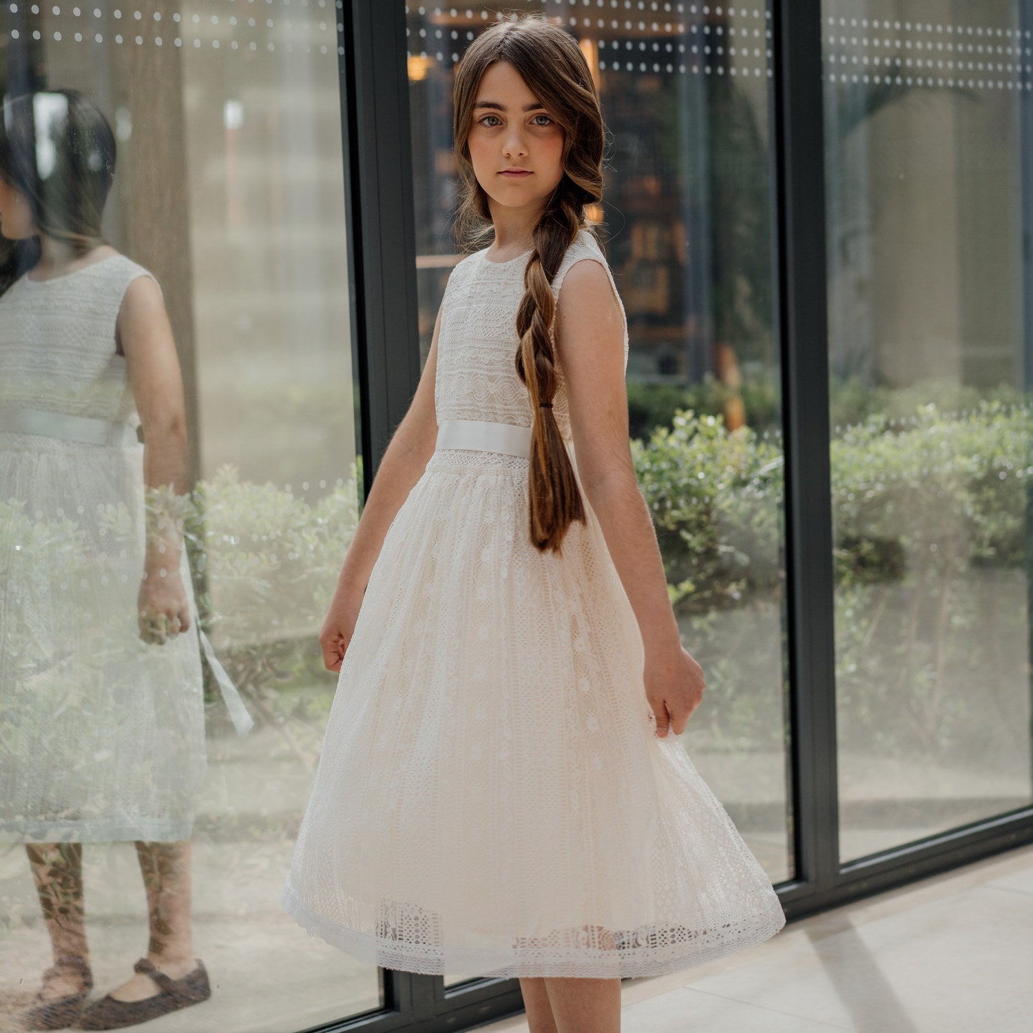 Flower Girl Embroidery Dress