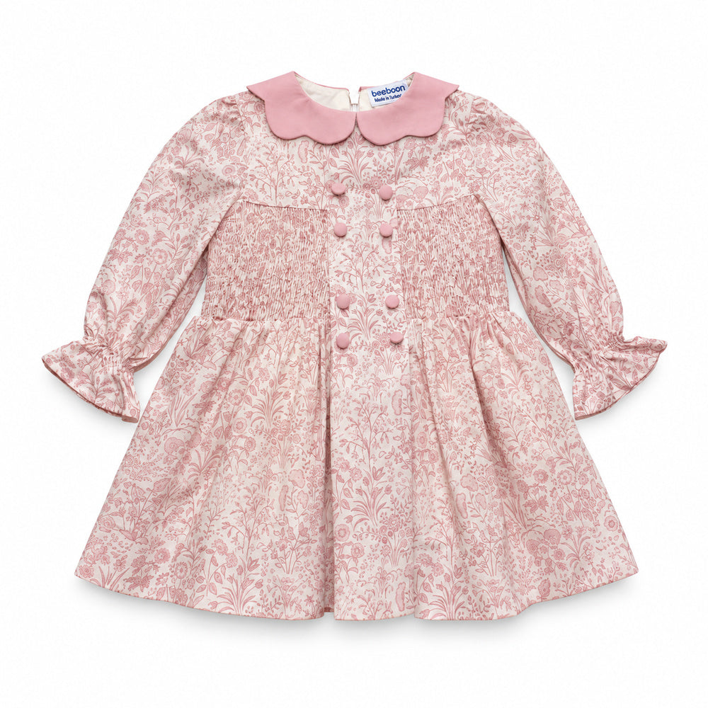Girl Shepherdley Liberty Hand Smocked Dress