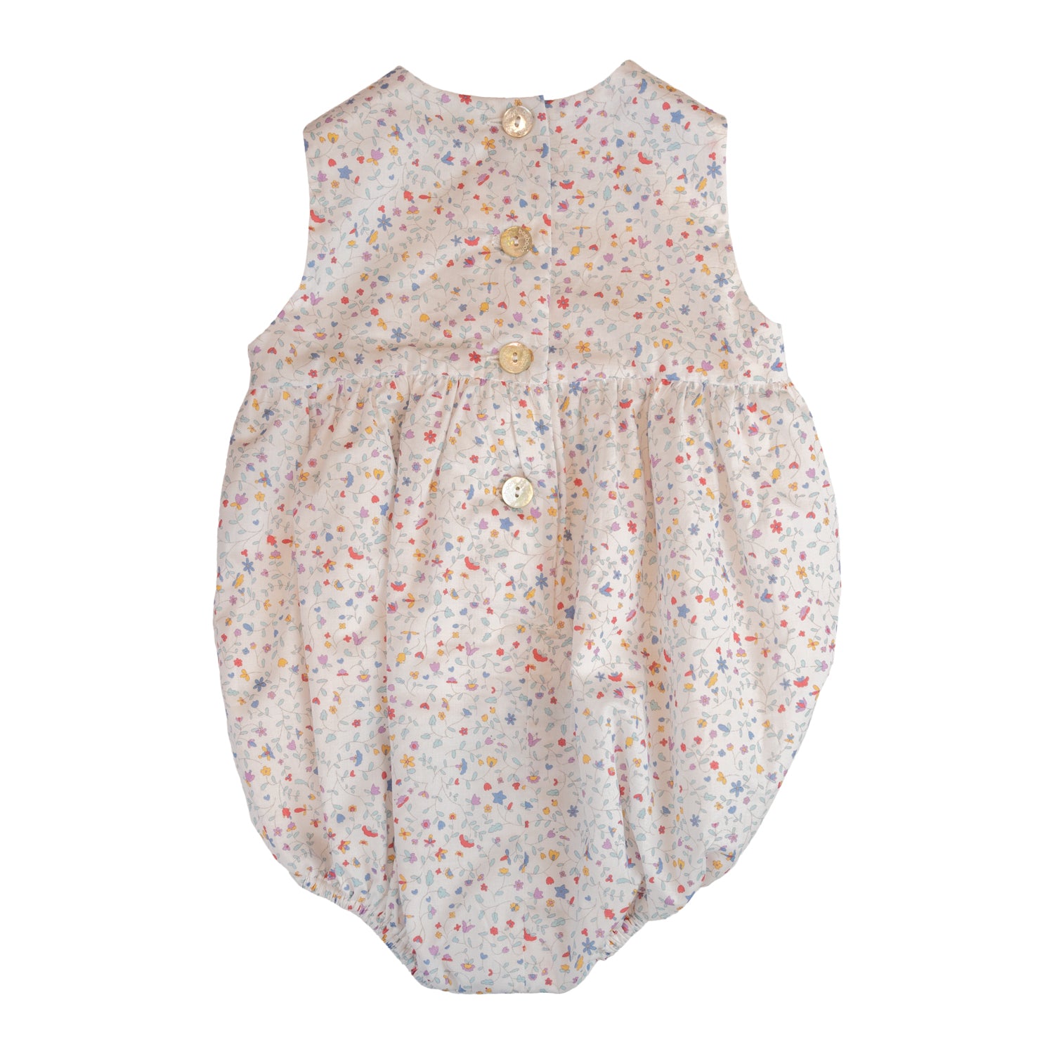Baby Girl Strawberry Floral Classic Romper