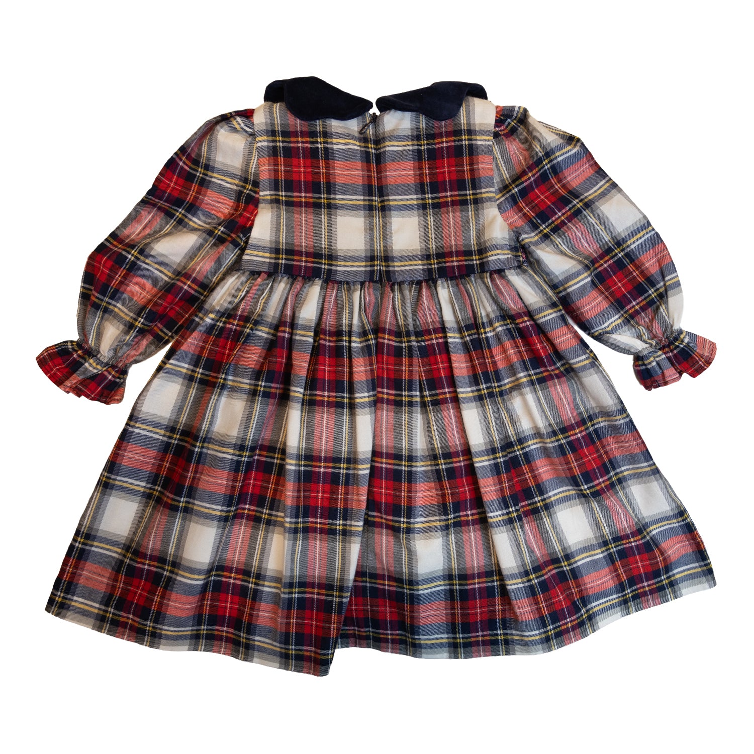 Girl Winterberry Tartan Hand Smock Dress