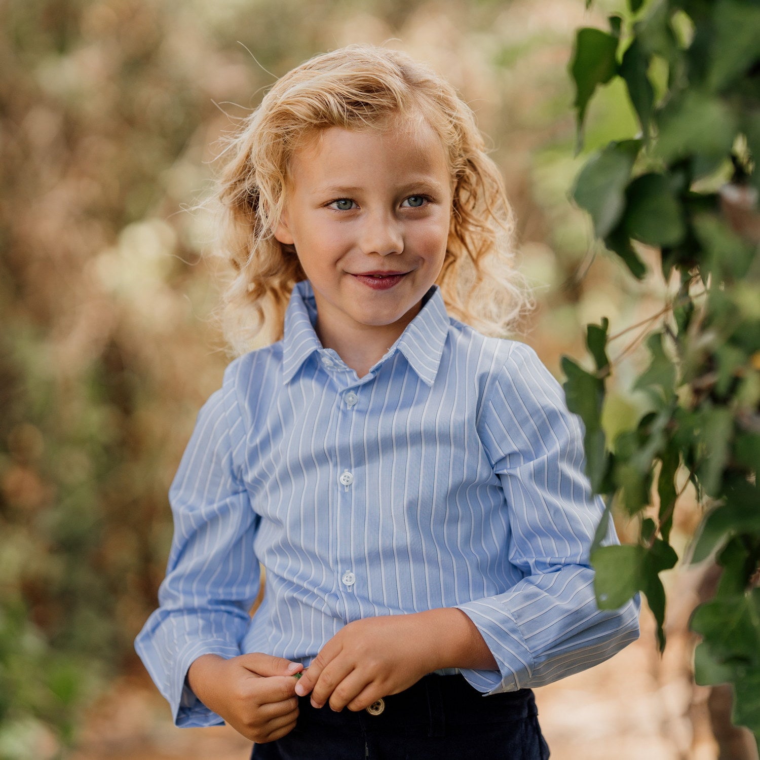 Boy Blue Stripe Shirt
