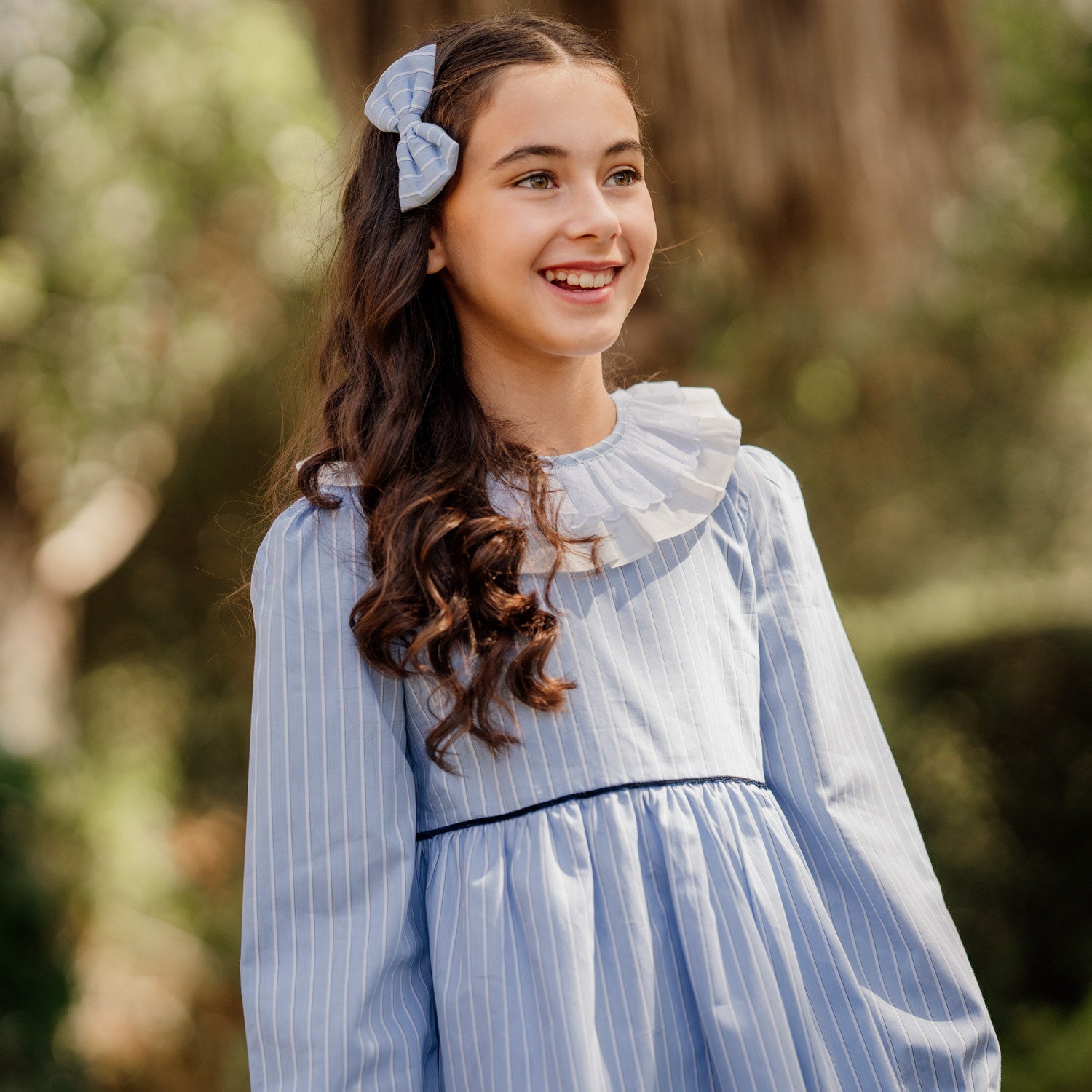 Girl Blue Stripe Dress