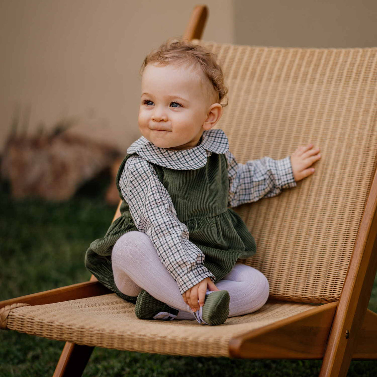 Baby Green Check Shirt