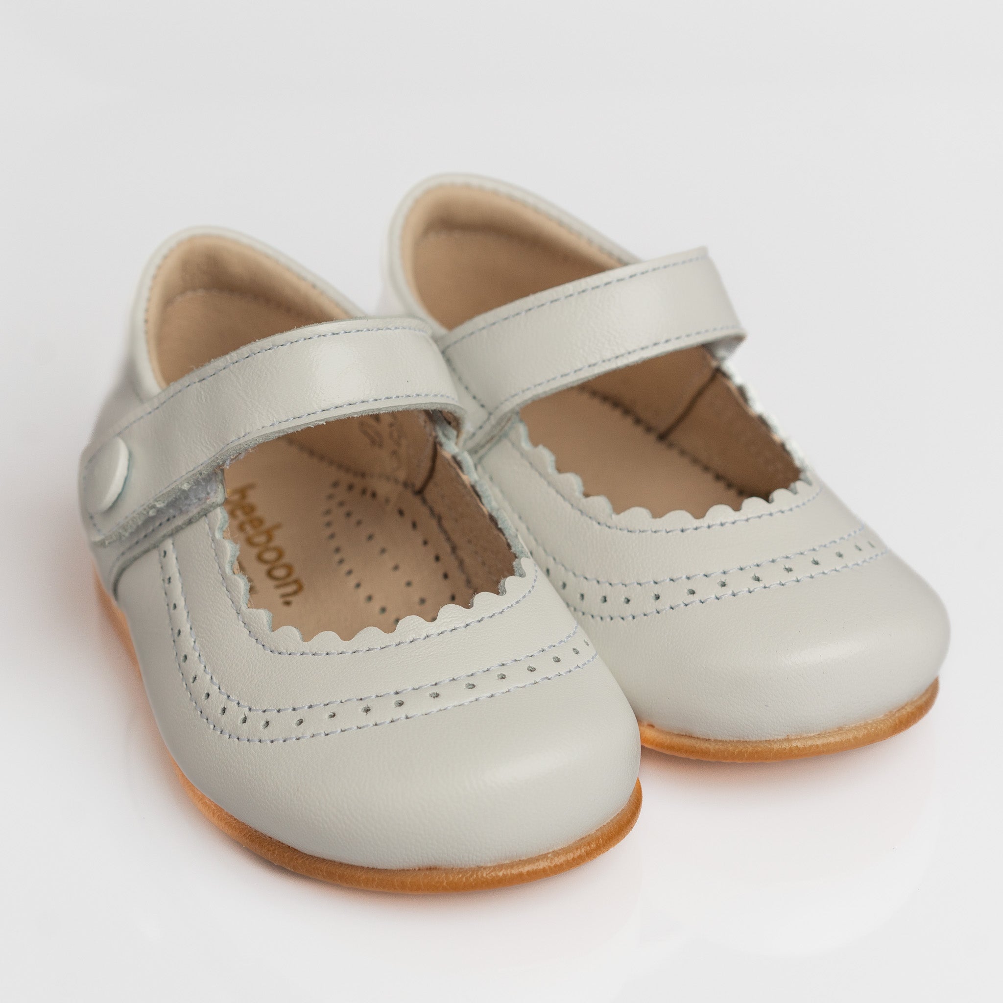 Girl White Leather Mary Jane Shoes