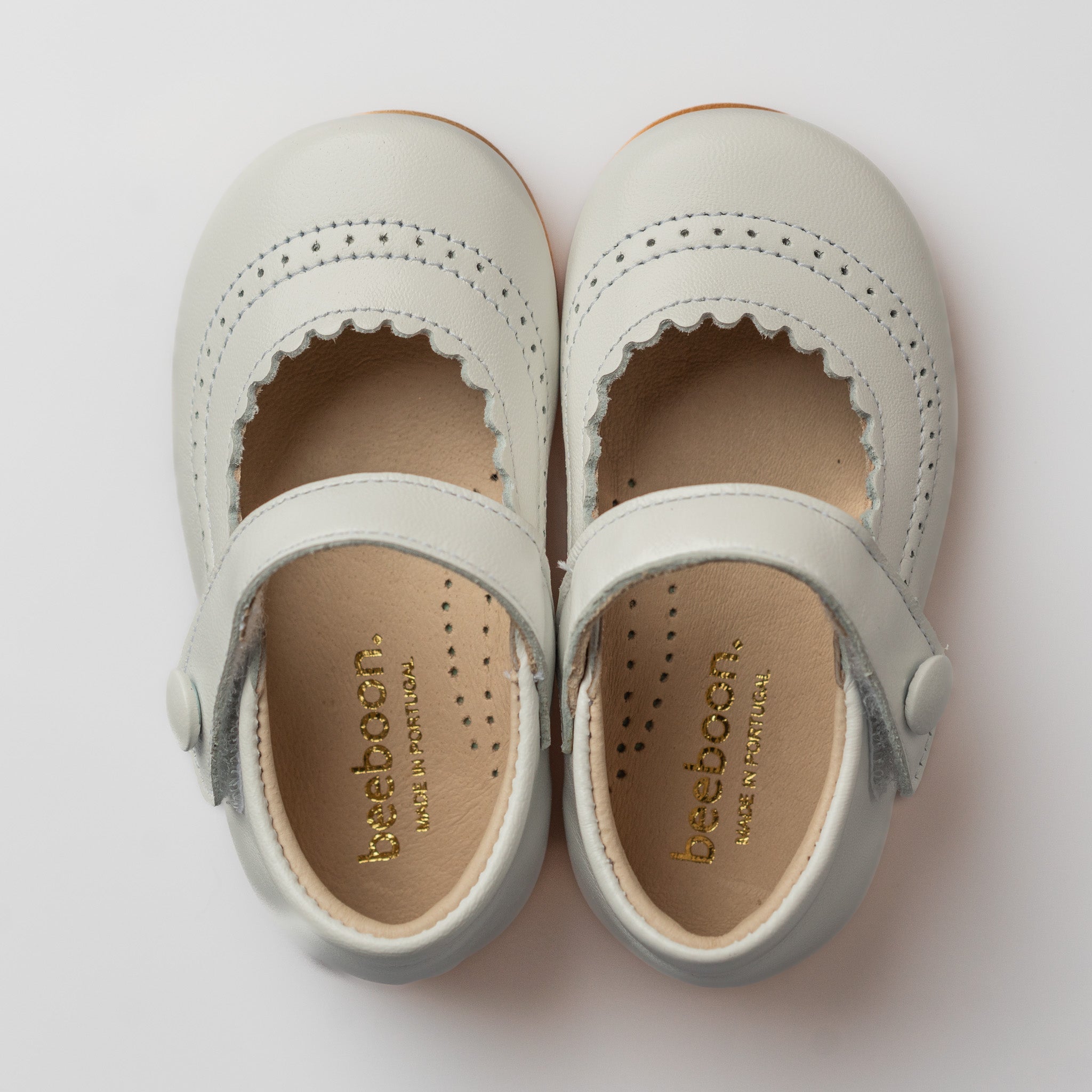 Girl White Leather Mary Jane Shoes