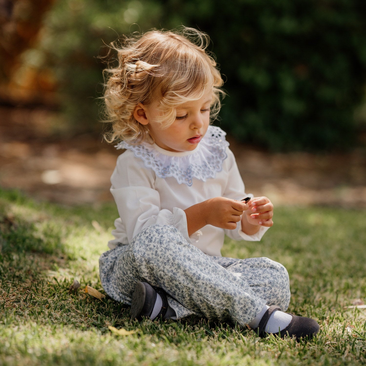 Baby Pale Blossom Sky Trousers