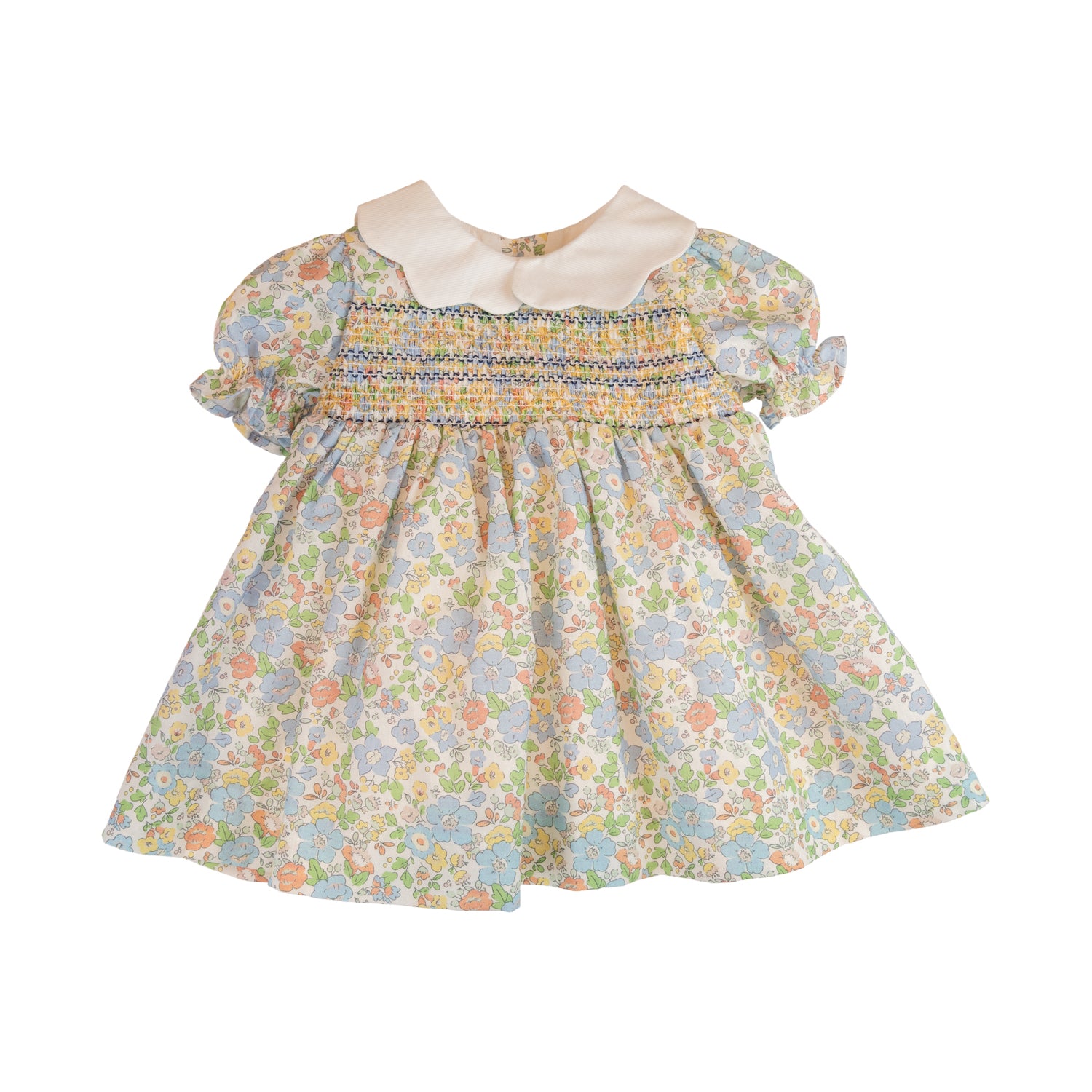 Baby Girl Liberty Floral Hand Smocked Dress