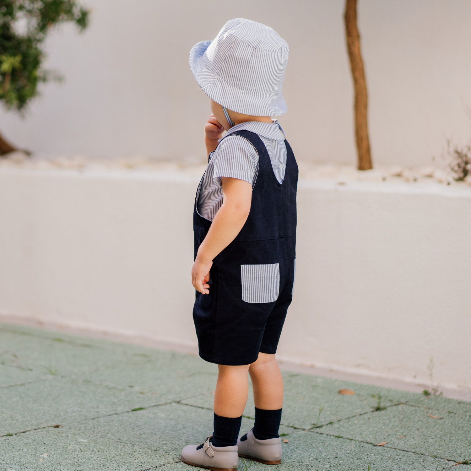 Baby Navy Dungarees