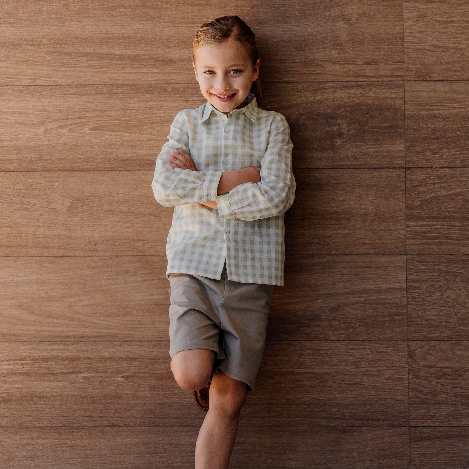 Boy Khaki Shorts