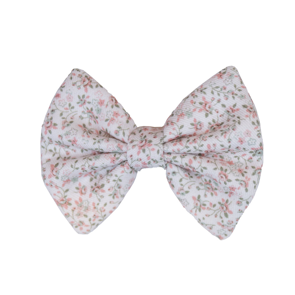 Ditsy Pink Floral Bow