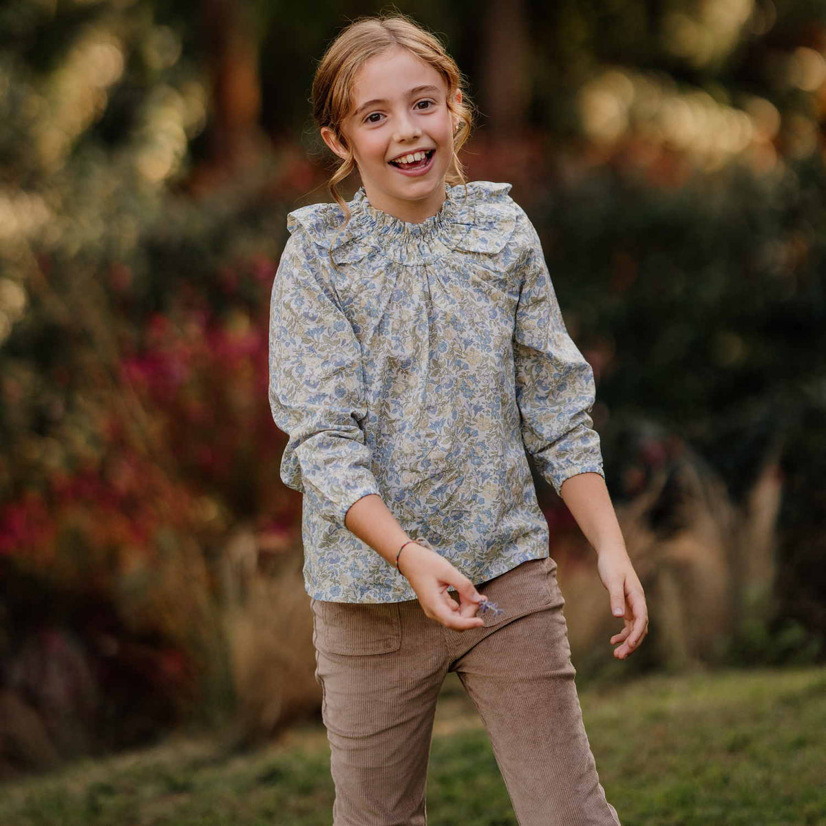 Girl Mamie Liberty Smocked Blouse