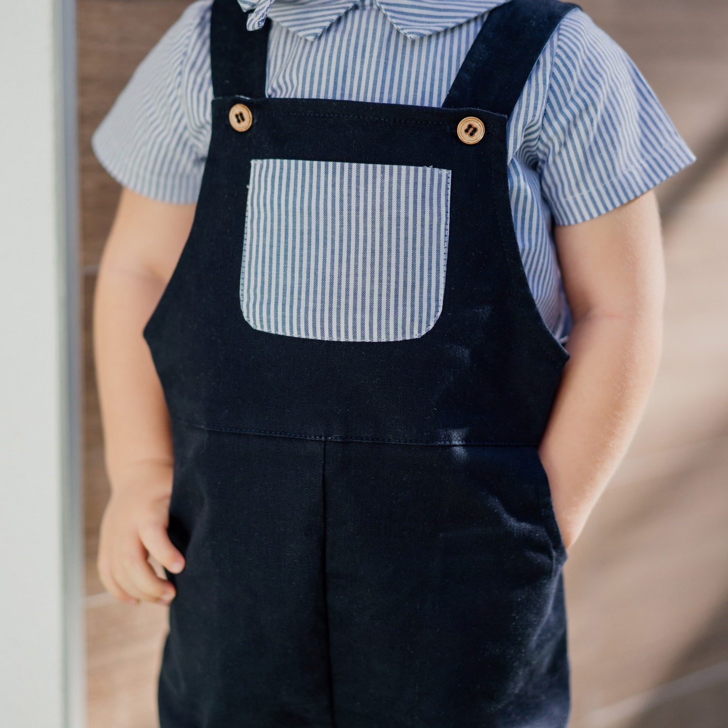 Baby Navy Dungarees