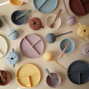 Mushie Silicone Suction Plate Blush