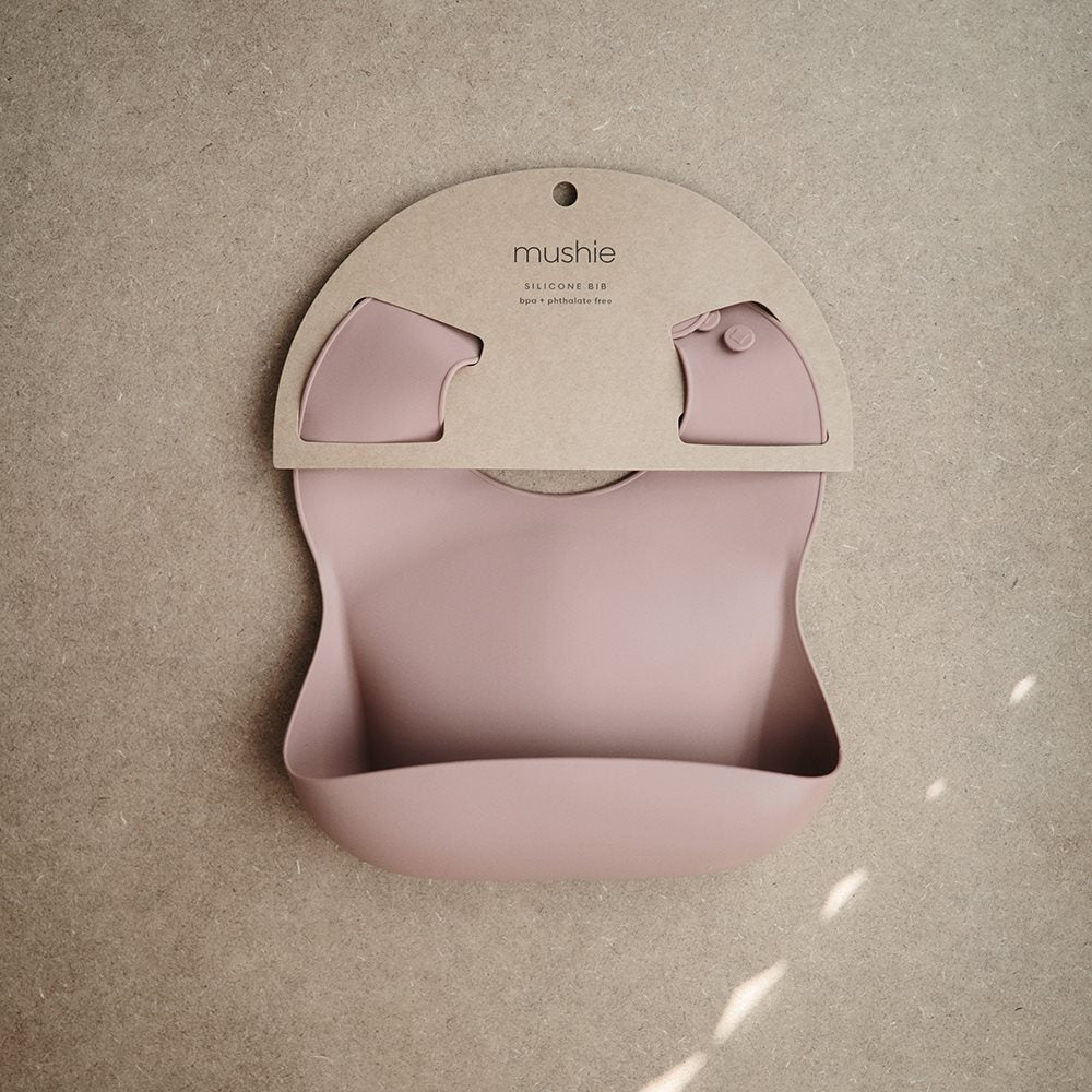 Mushie Silicone Bib Blush
