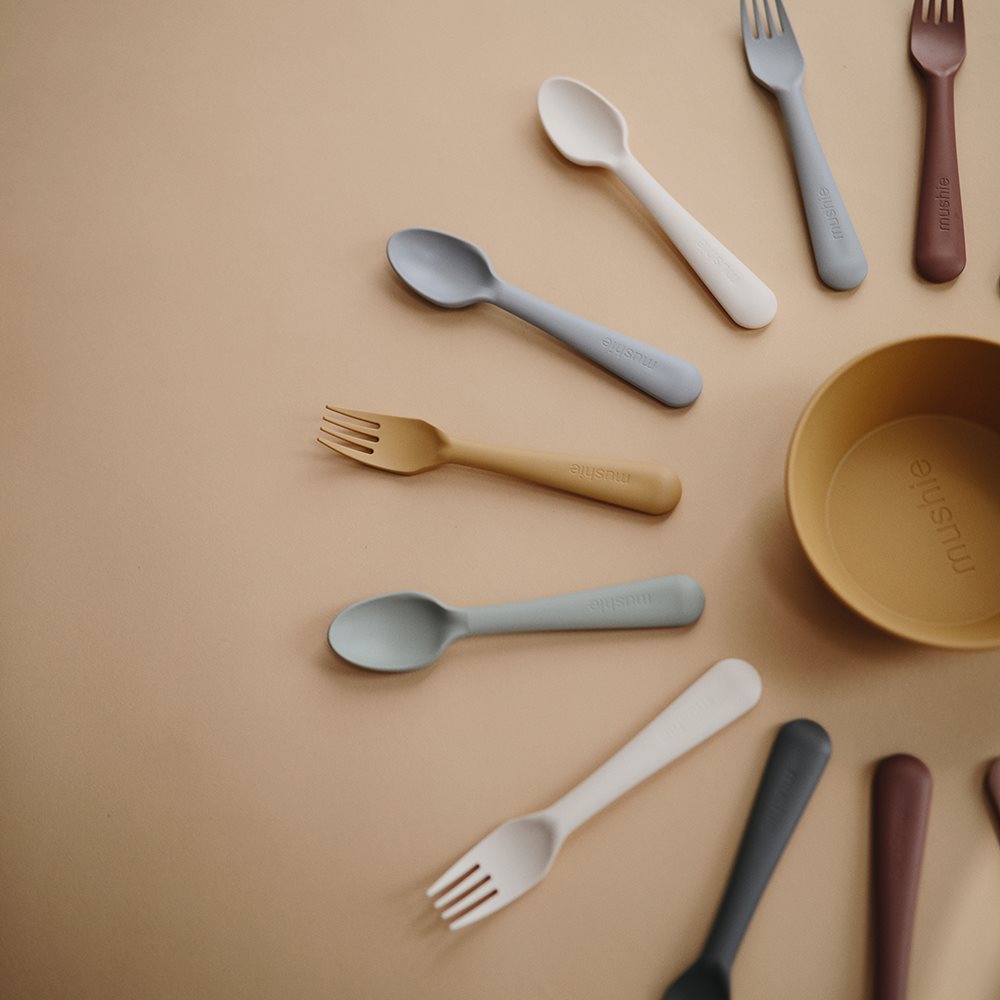 Mushie Fork & Spoon Sage