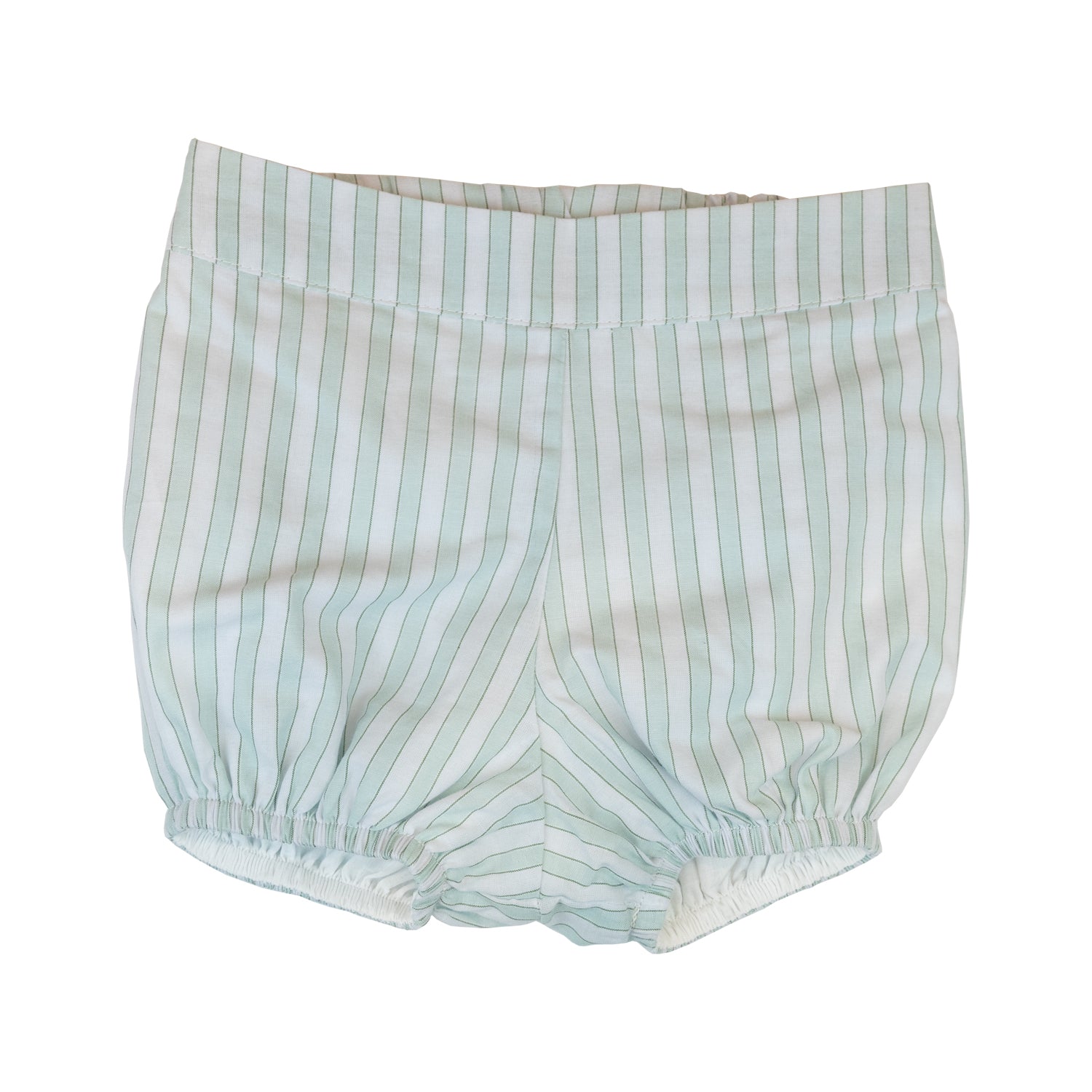 Baby Green & White Stripe Classic Bloomers