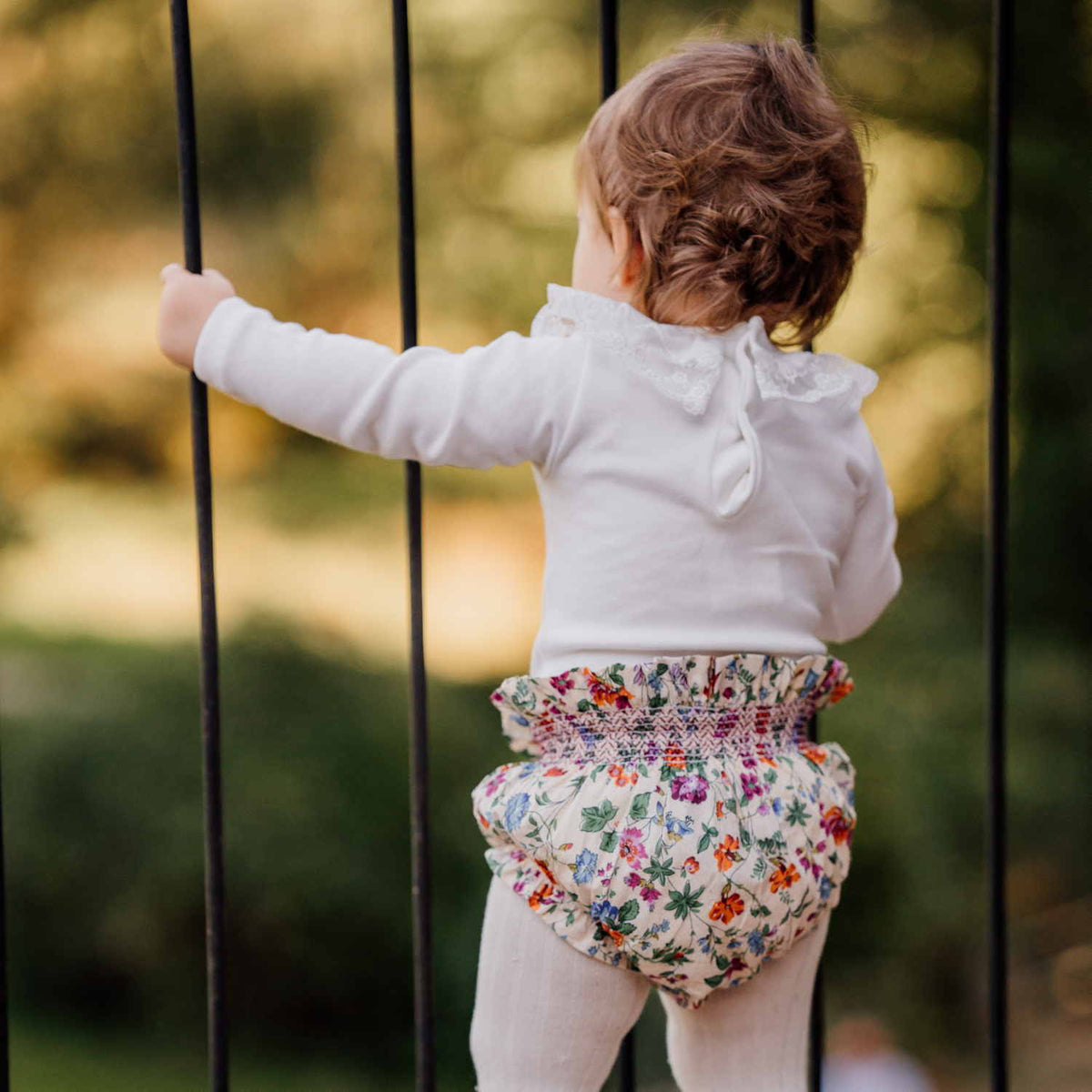 Baby Isolde Liberty Smocked Bloomers