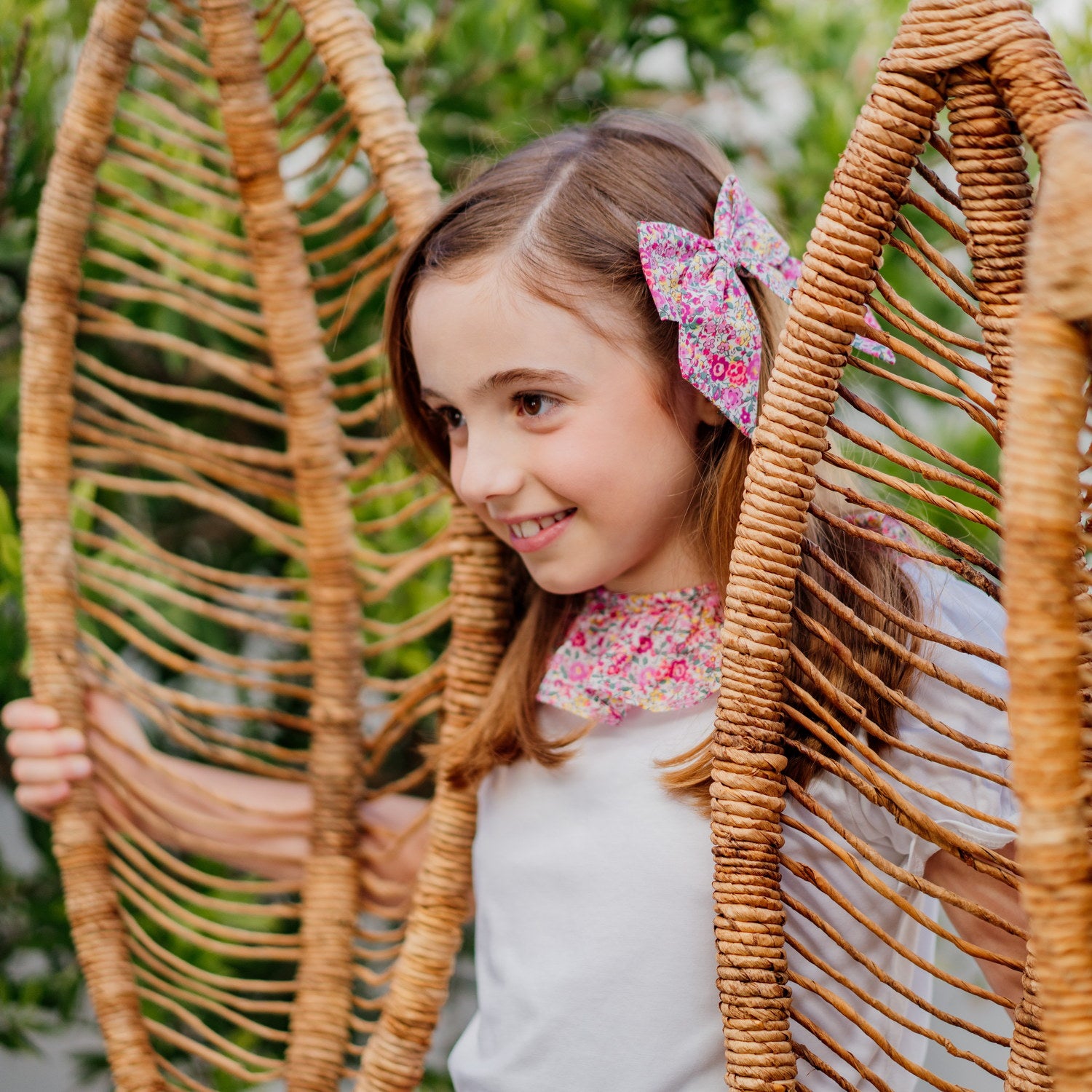 Girl Emma & Georgina Liberty Long Bow Clip