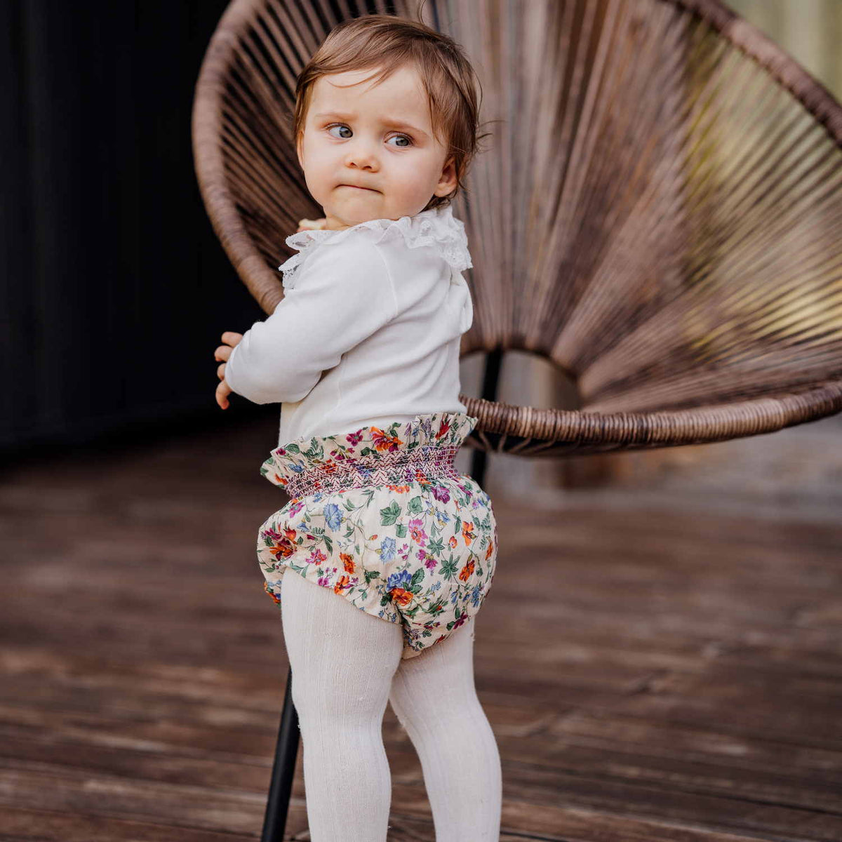 Baby Isolde Liberty Smocked Bloomers