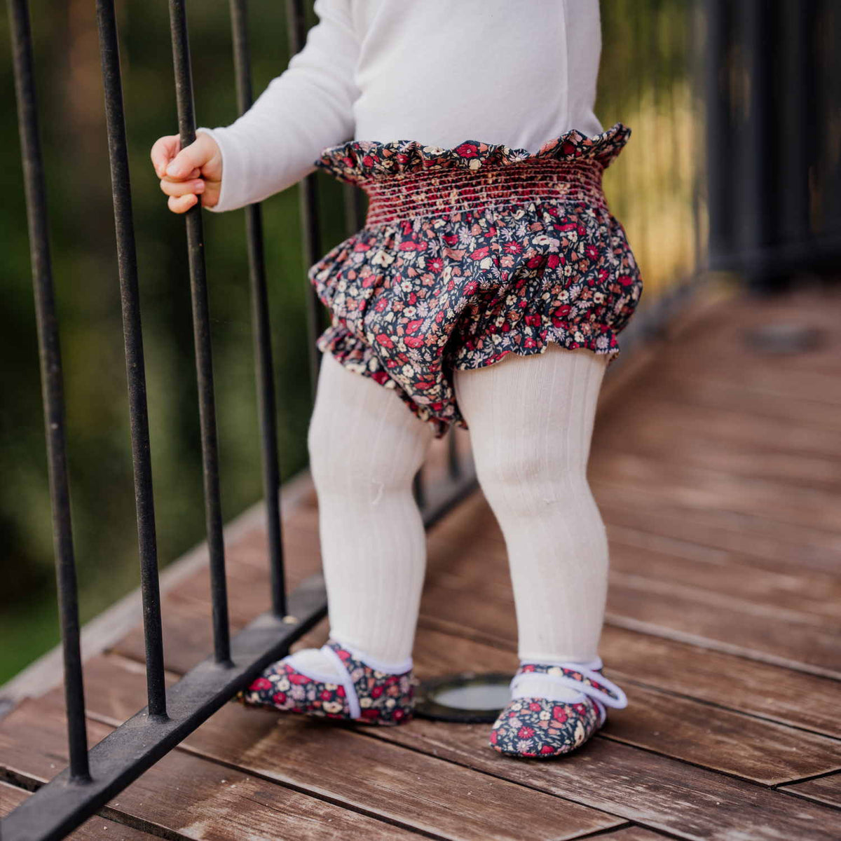 Girl Petal & Daisy Liberty Smocked Bloomers