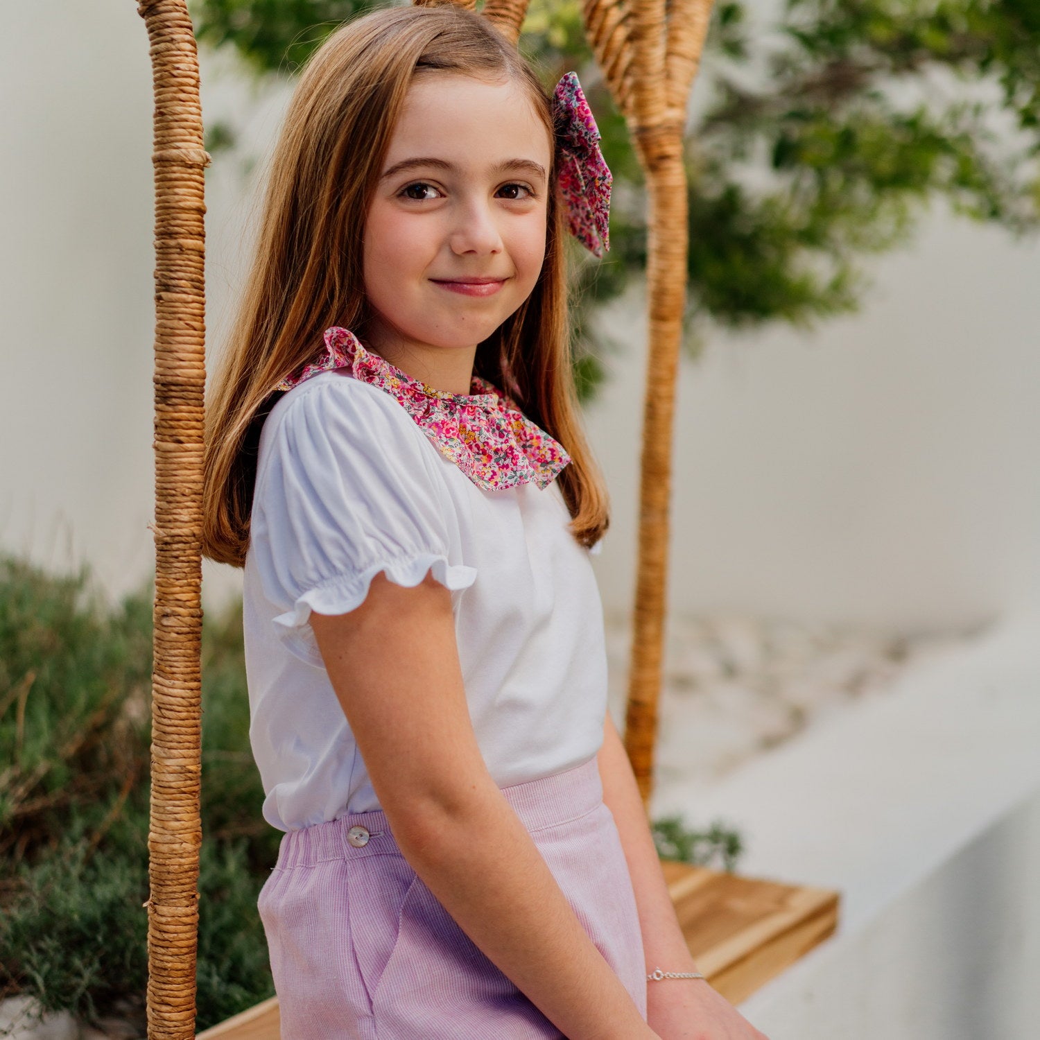 Girl Emma & Georgina Liberty Jersey Blouse