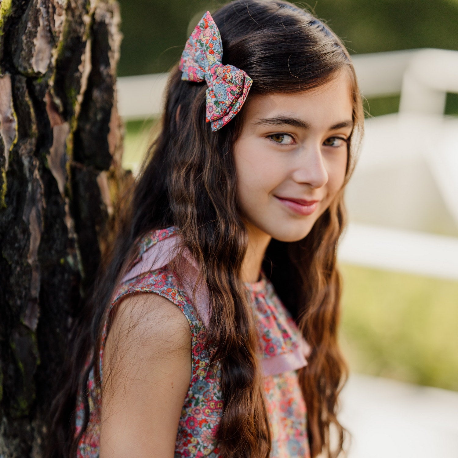 Girl Nell, Annie and May Liberty Bow Clip