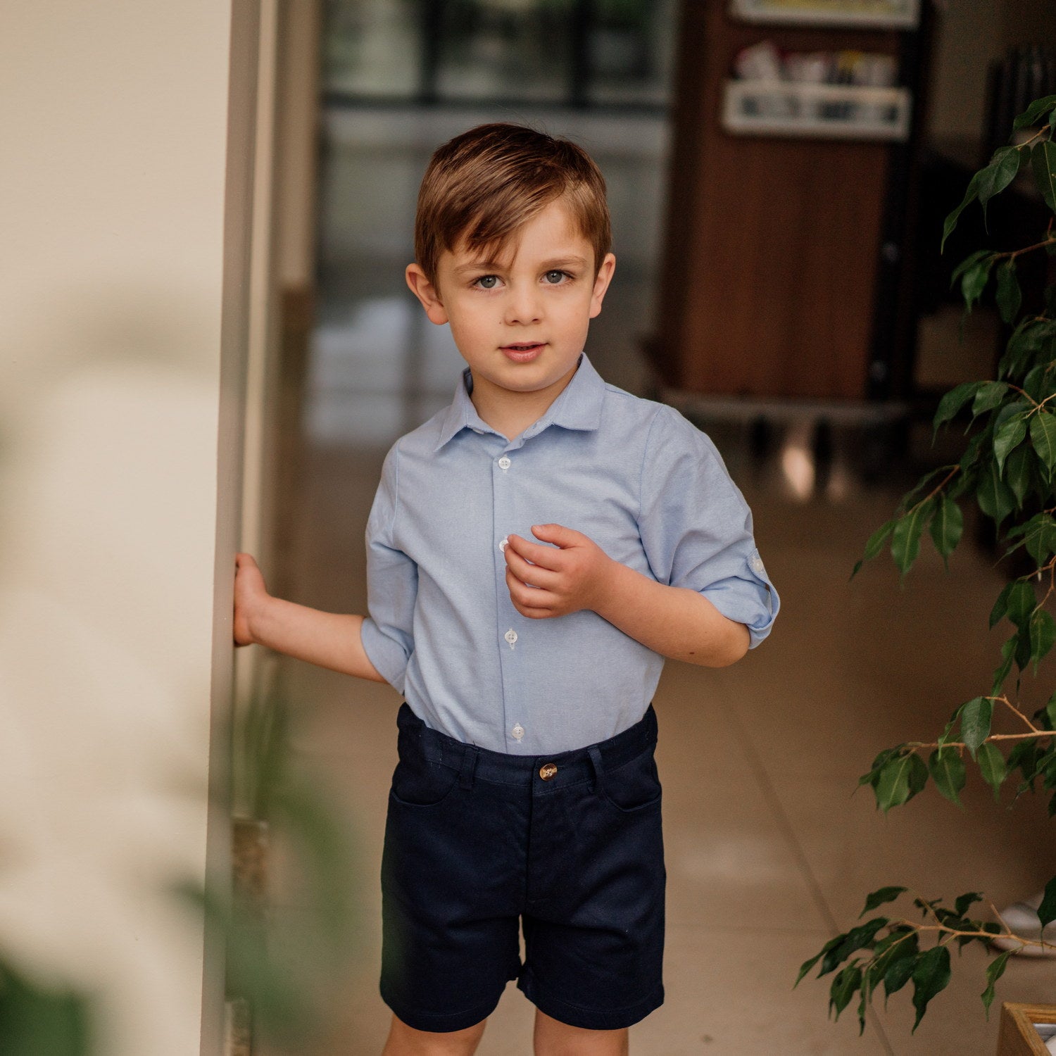 Boy Blue Oxford Classic Shirt