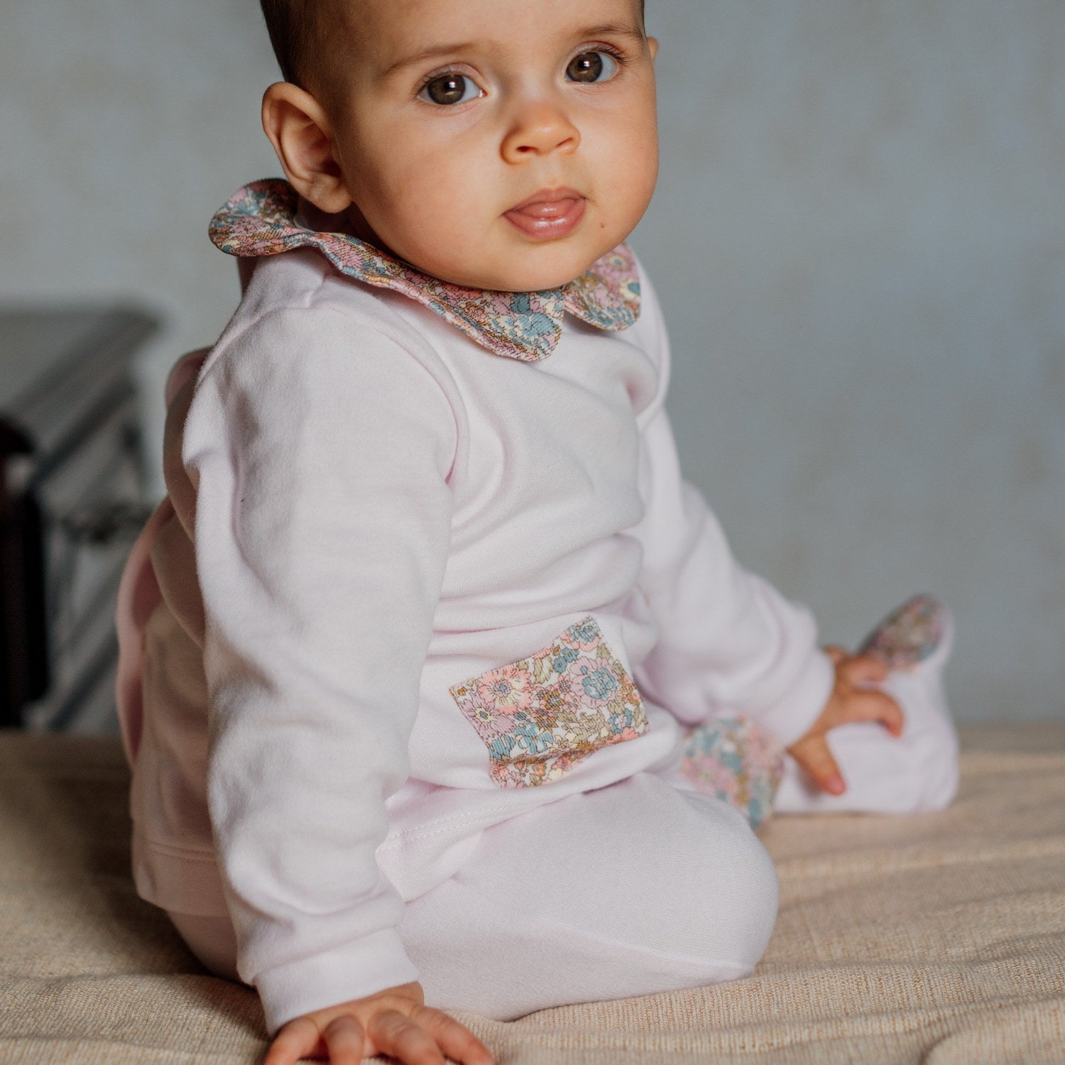 Baby Pink Set with Nell Annie & May Liberty Cord details