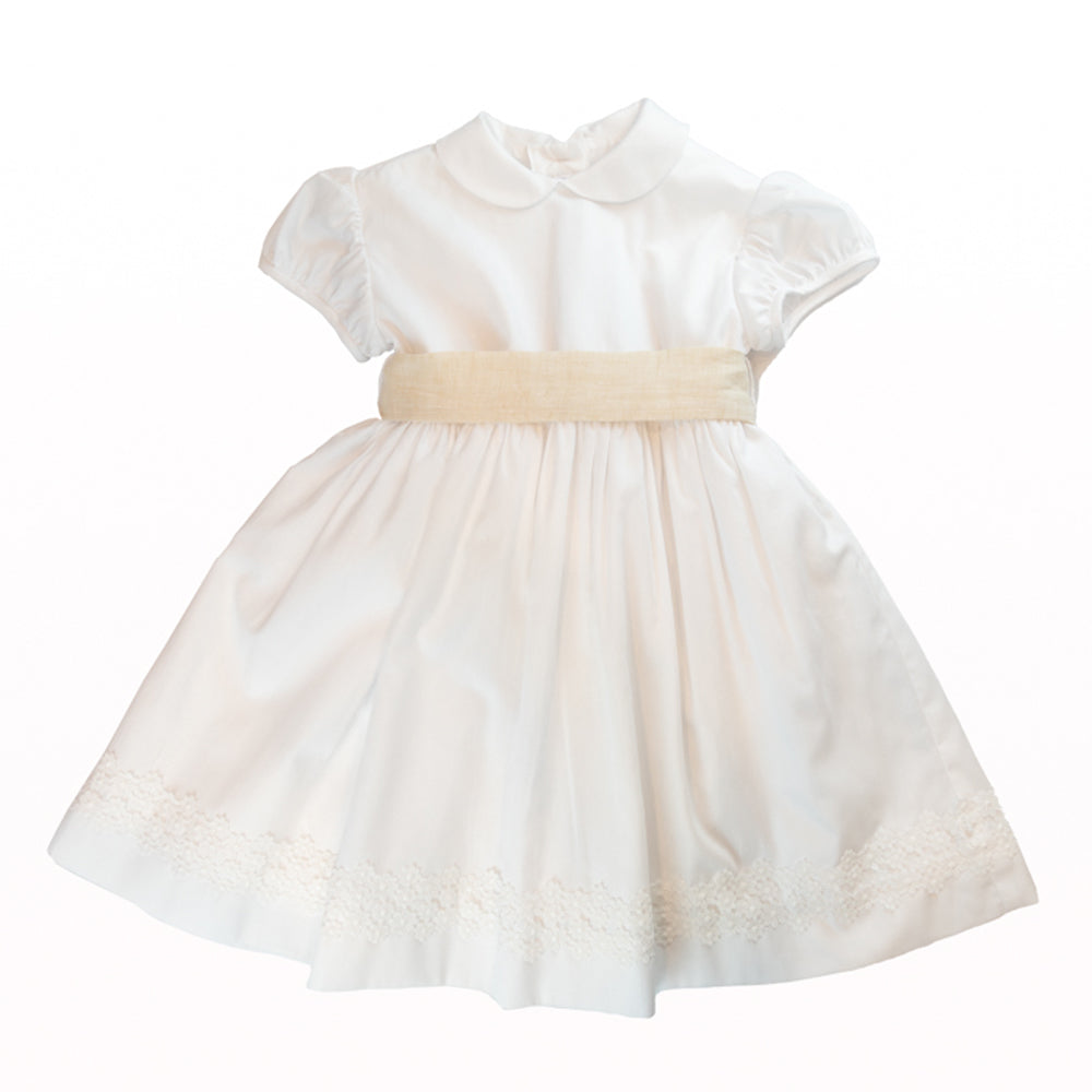 Girl White Pique Dress