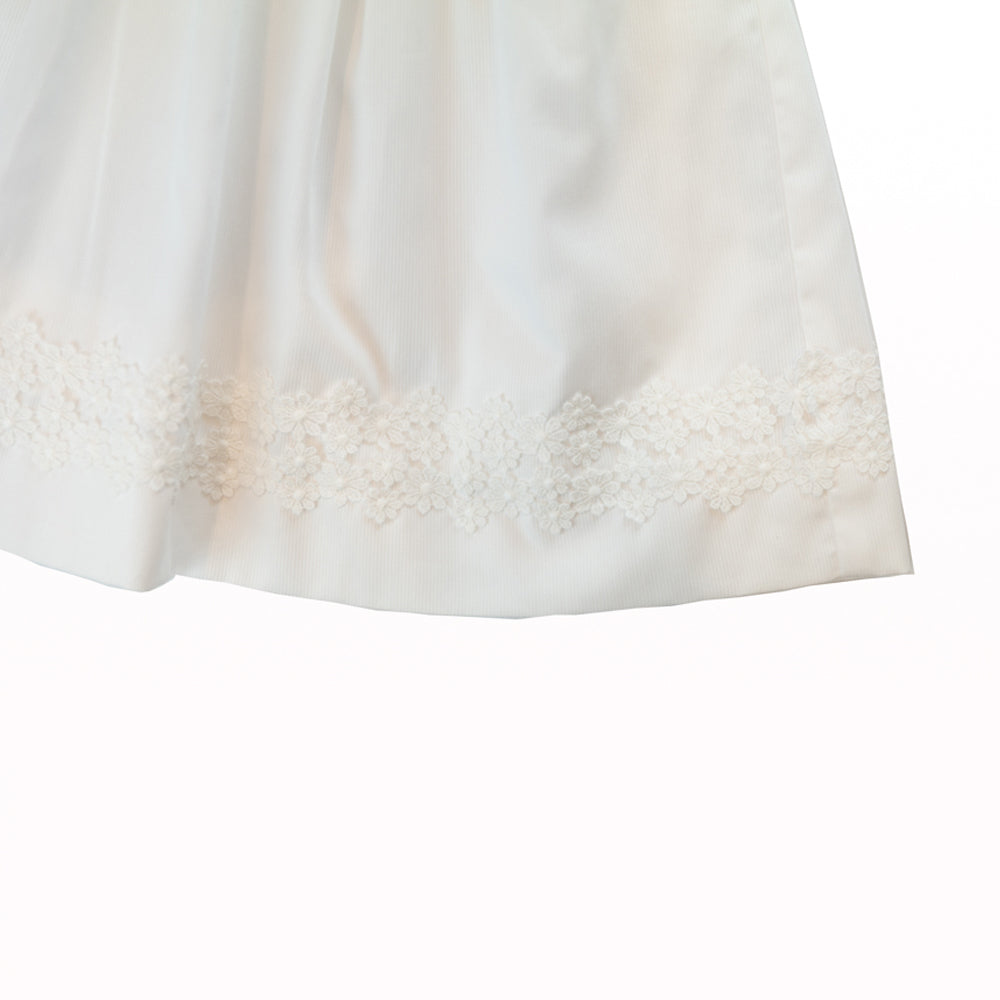 Girl White Pique Dress