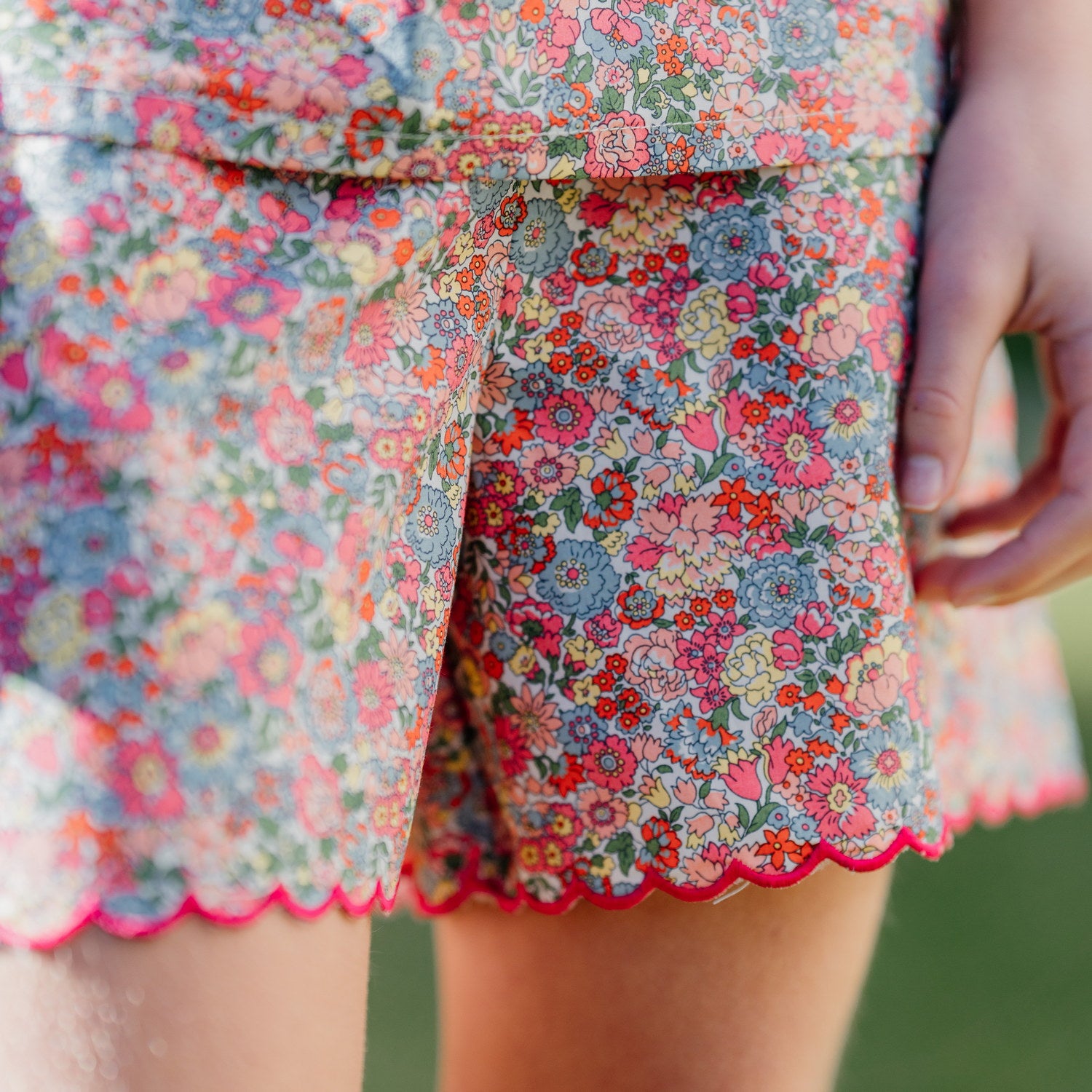 Girl Nell, Annie and May Liberty Scalloped Shorts