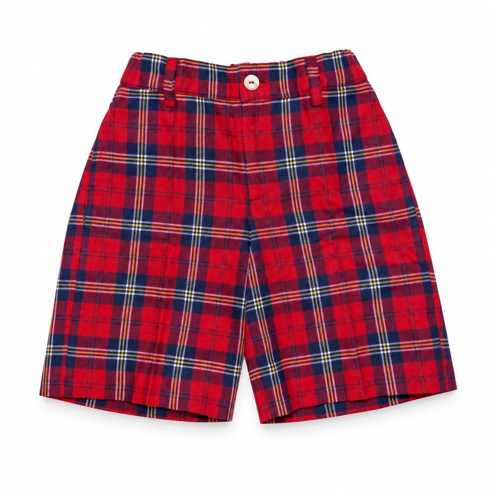 Boy Red Tartan Classic Shorts