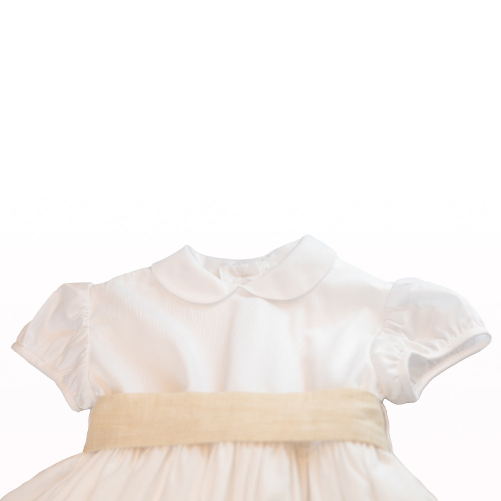 Girl White Pique Dress
