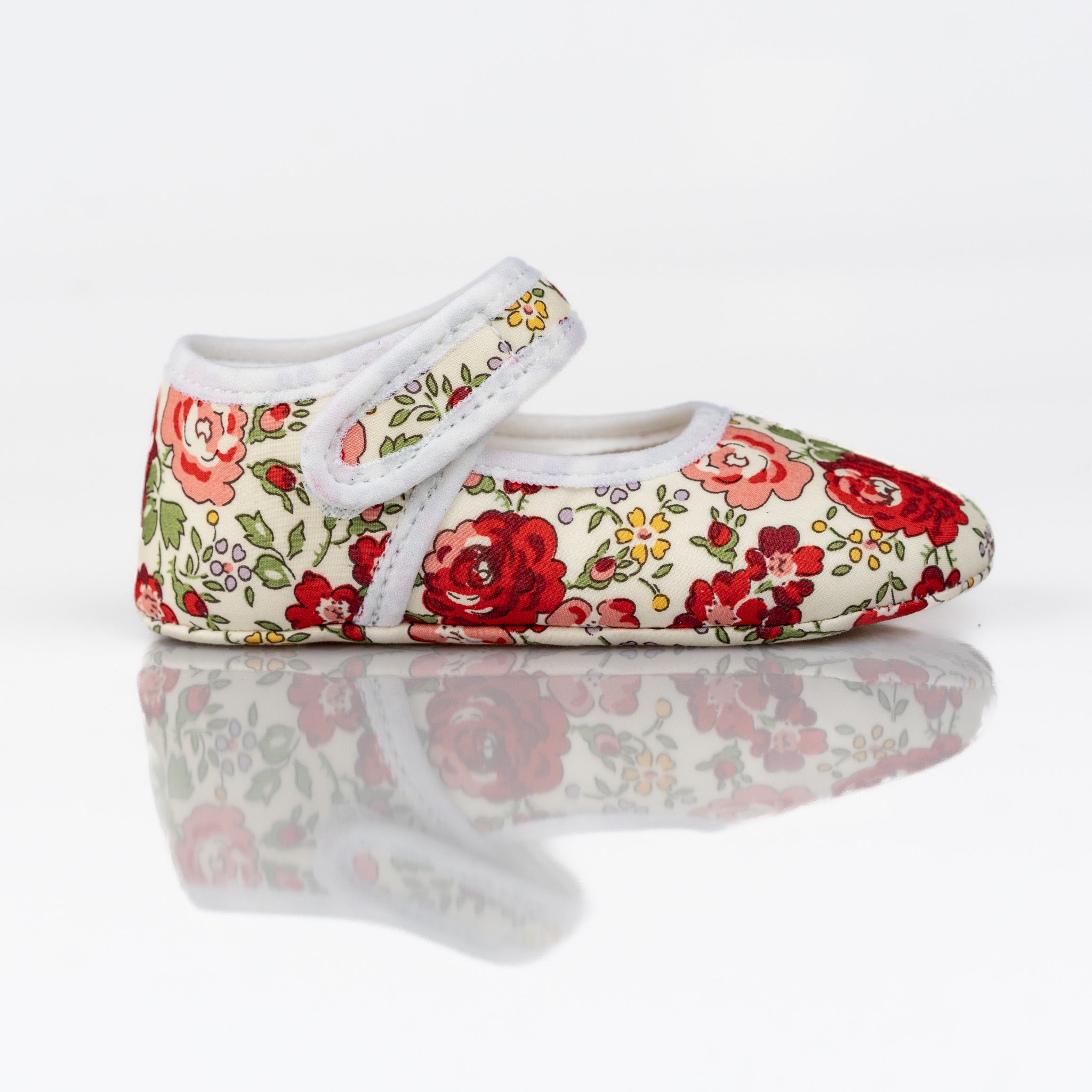 Baby Felicite Red Liberty Mary Jane Pram Shoes