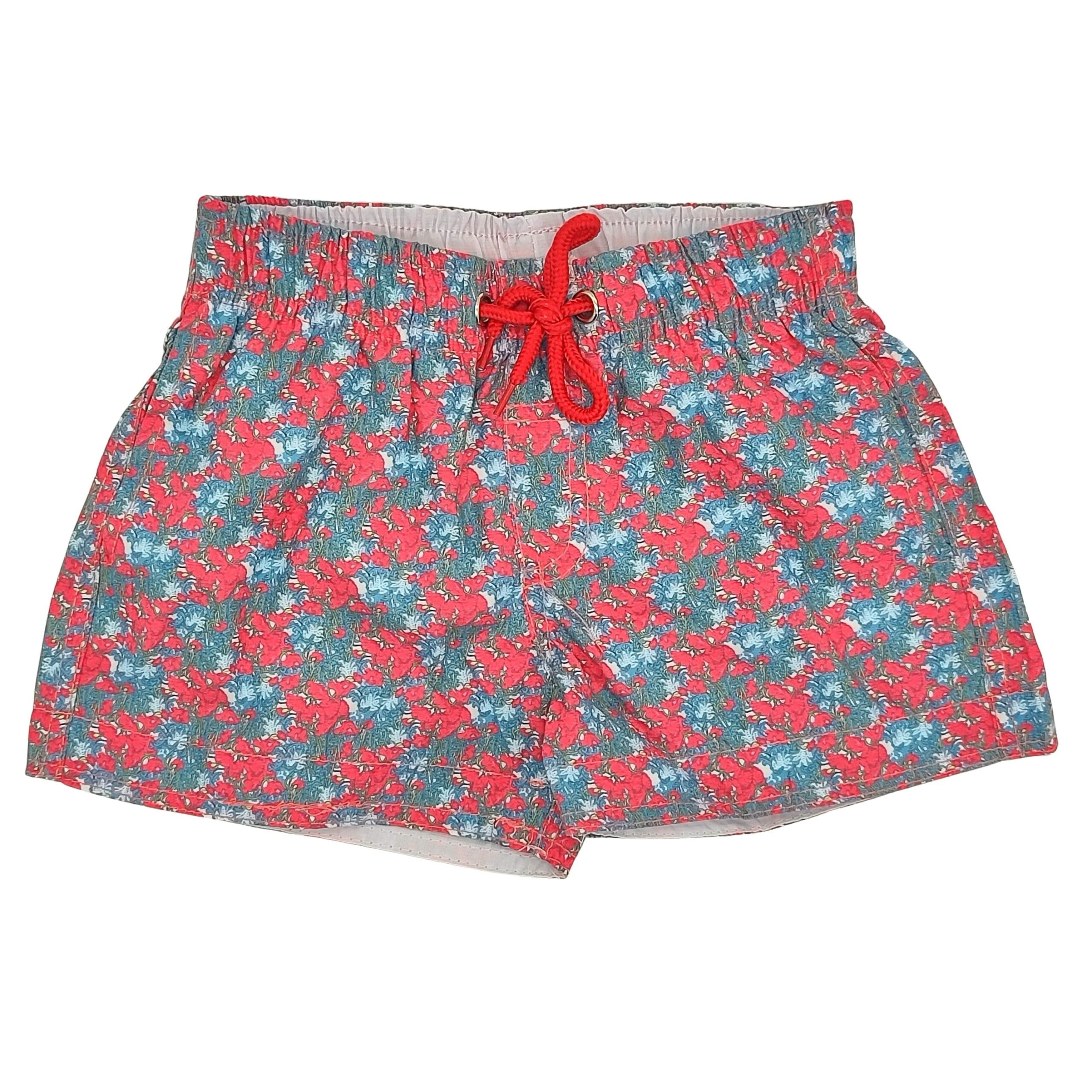 Boy Coral Floral Swim Shorts