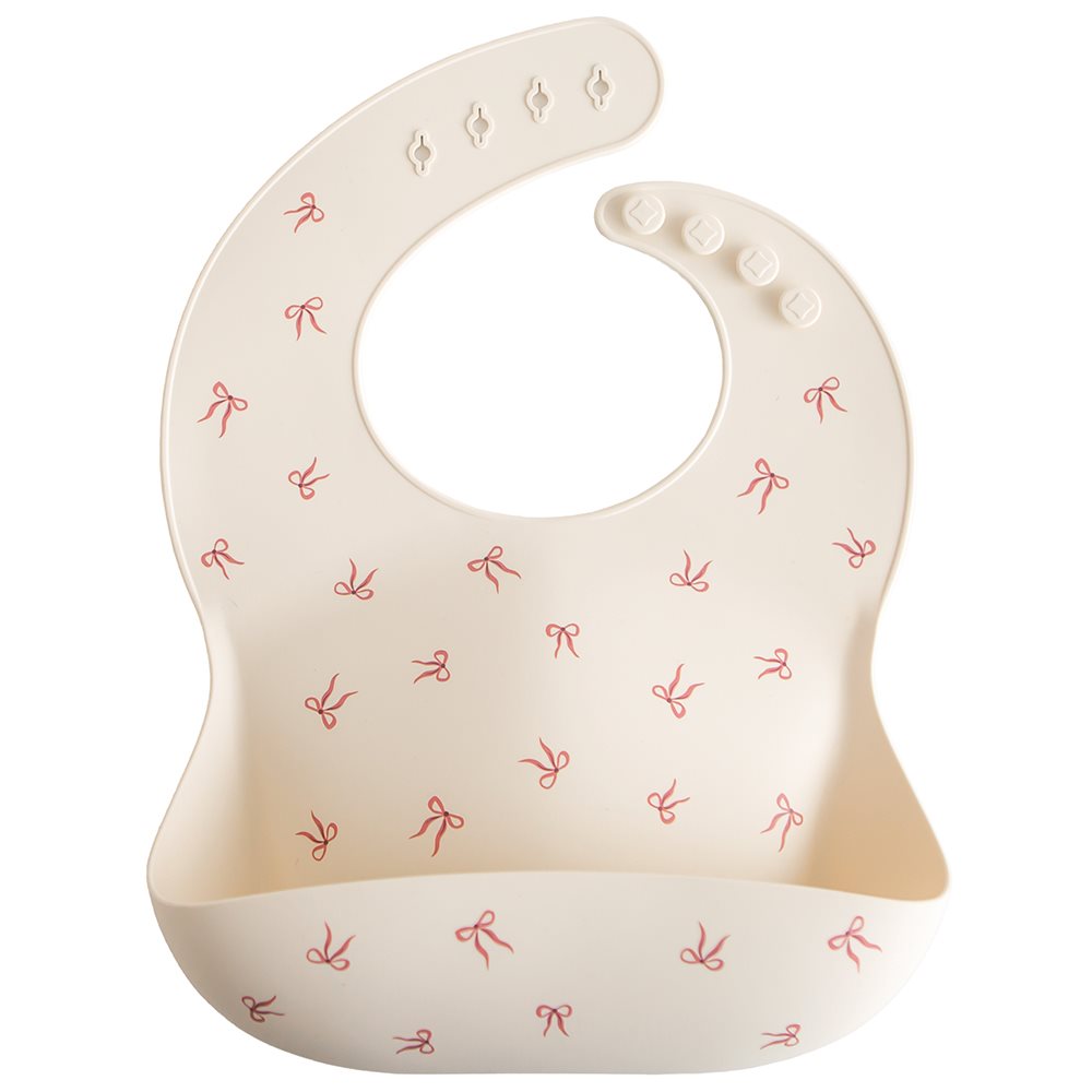 Mushie Silicone Bib Bows