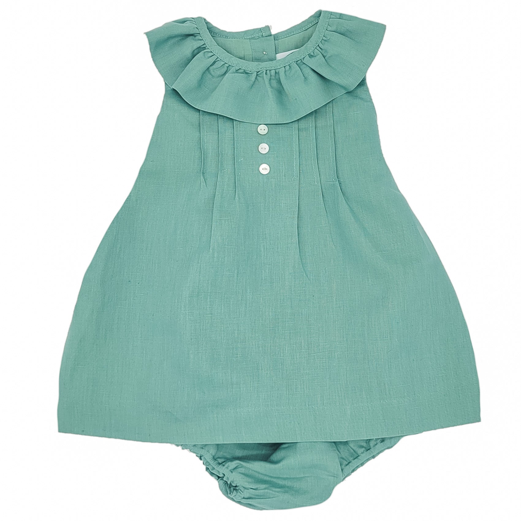 Baby Green Linen Dress