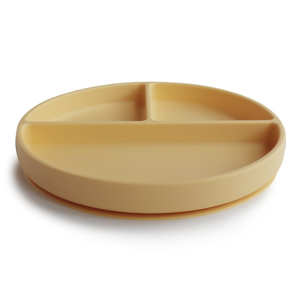 Mushie Silicone Suction Plate Pale Daffodil