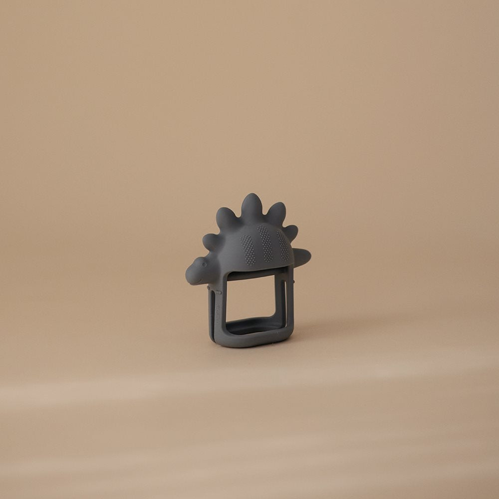 Mushie No-Drop Dino Sensory Teether Tradewinds