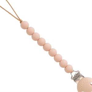 Mushie Silicone Pacifier Clip Hera Blush