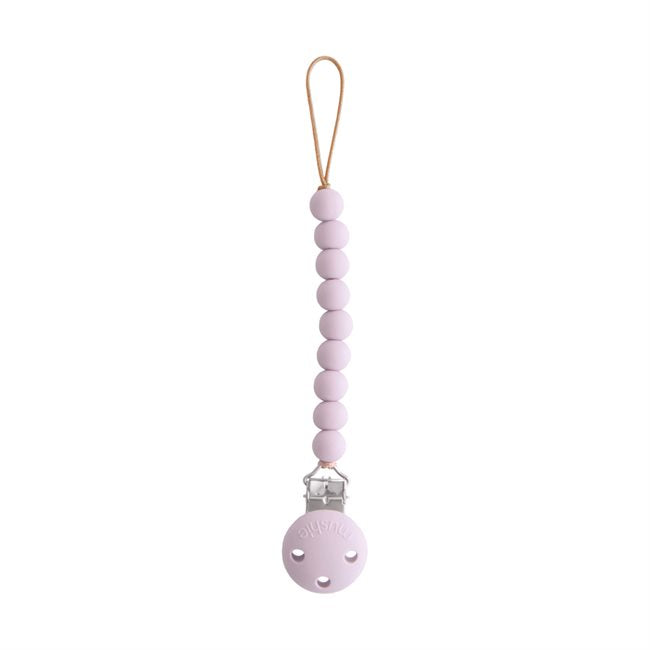 Mushie Silicone Pacifier Clip Hera Soft Lilac