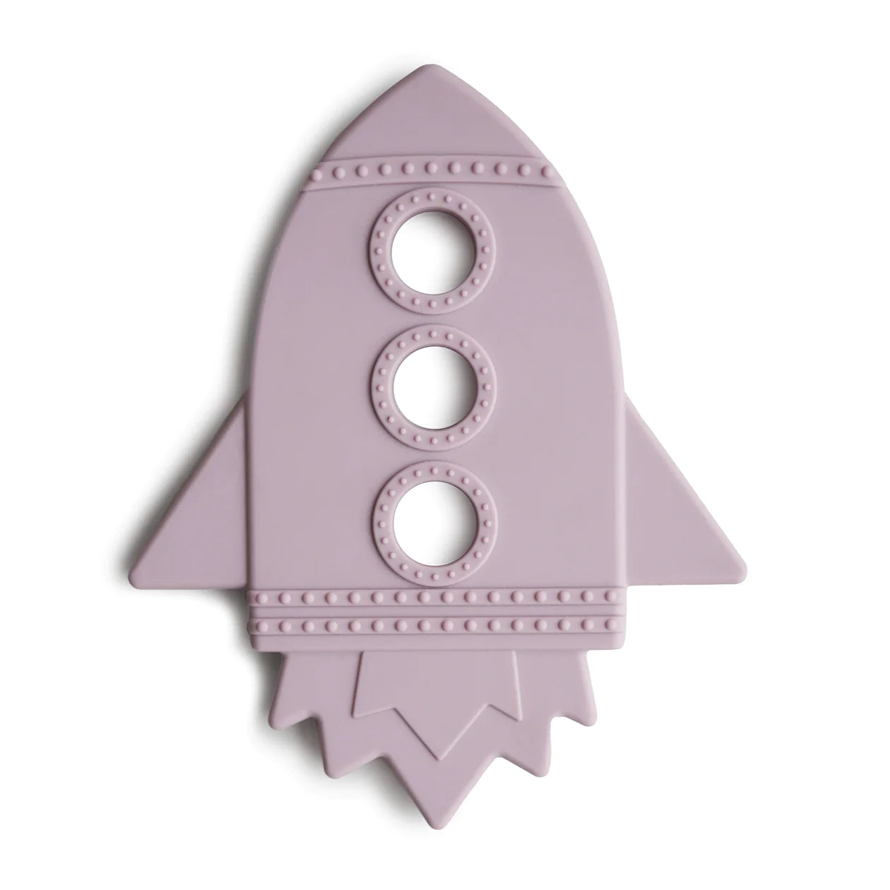 Mushie Teether Rocket Lilac