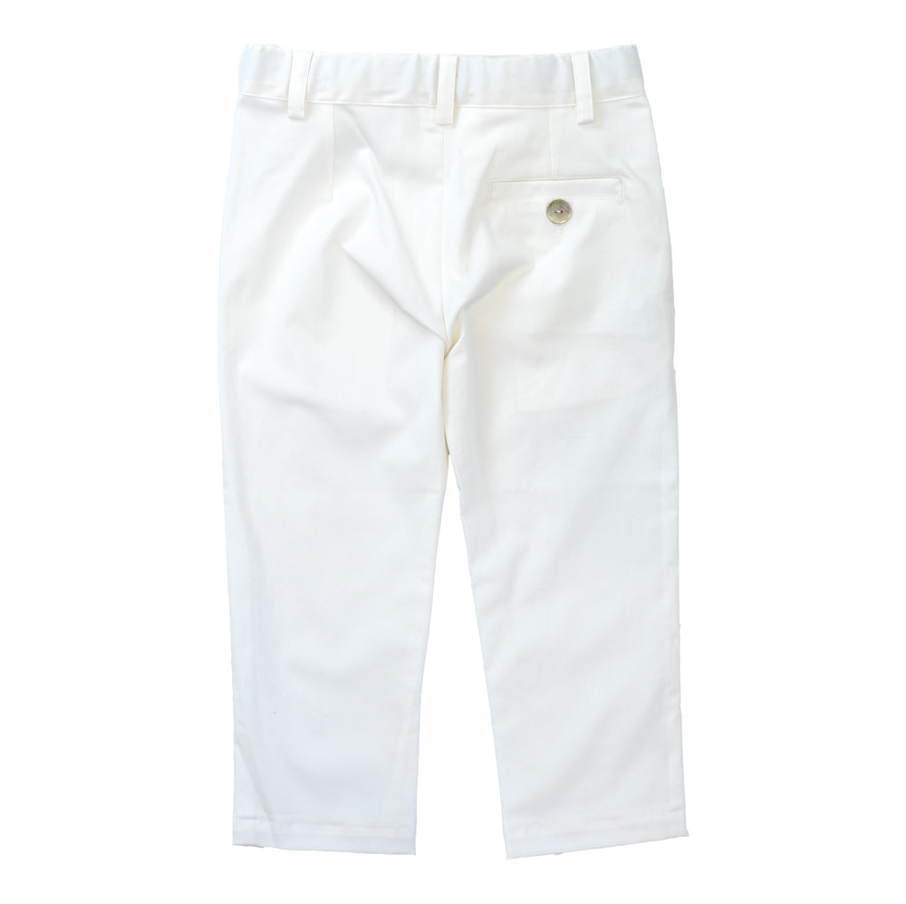 Boy White Classic Trousers