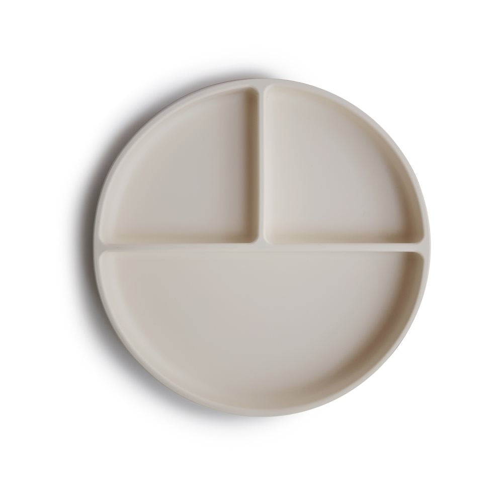 Mushie Silicone Suction Plate Ivory