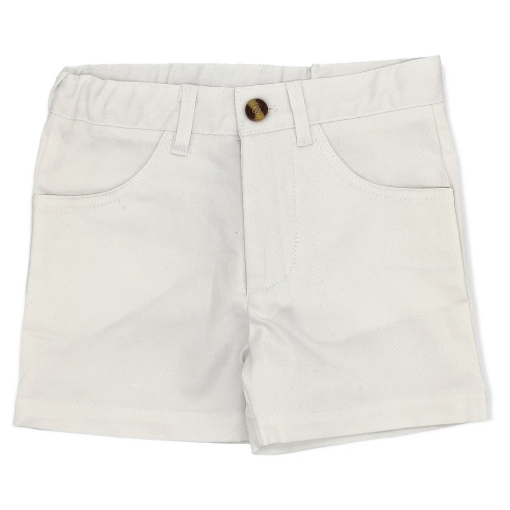 Boy White Classic Shorts