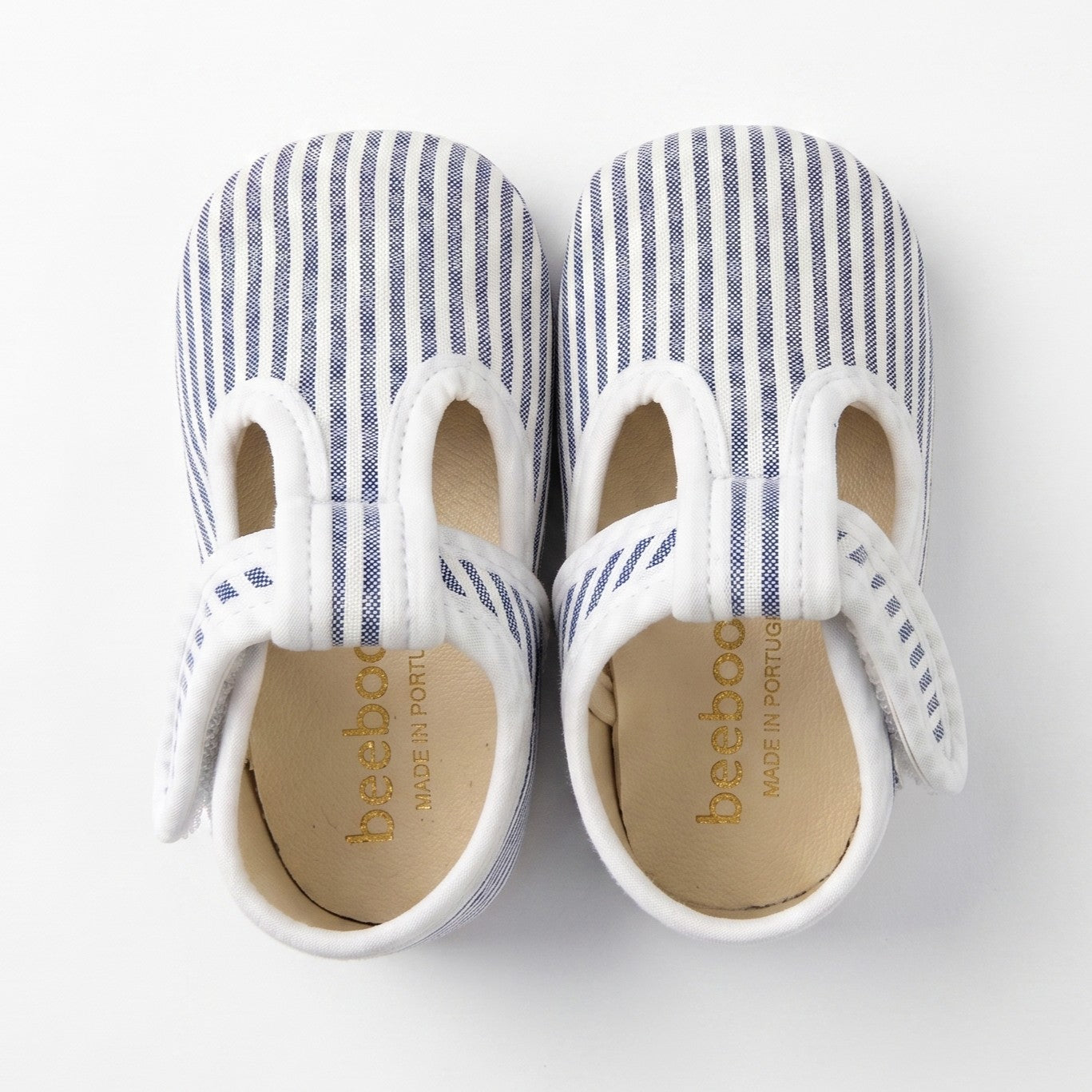 Baby Mayfair Stripe Oxford T-Bar Pram Shoes
