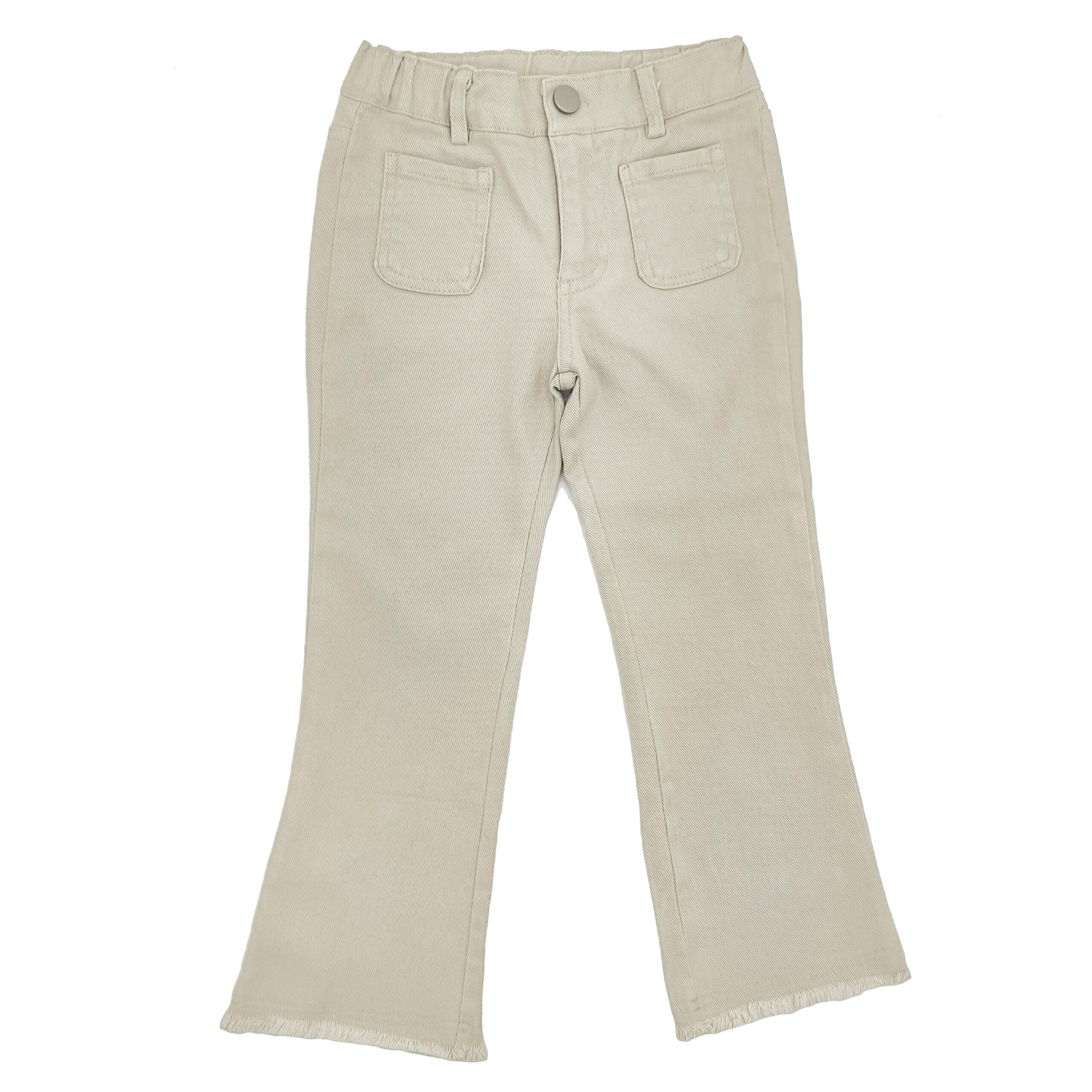 Girl Beige Flare Trousers